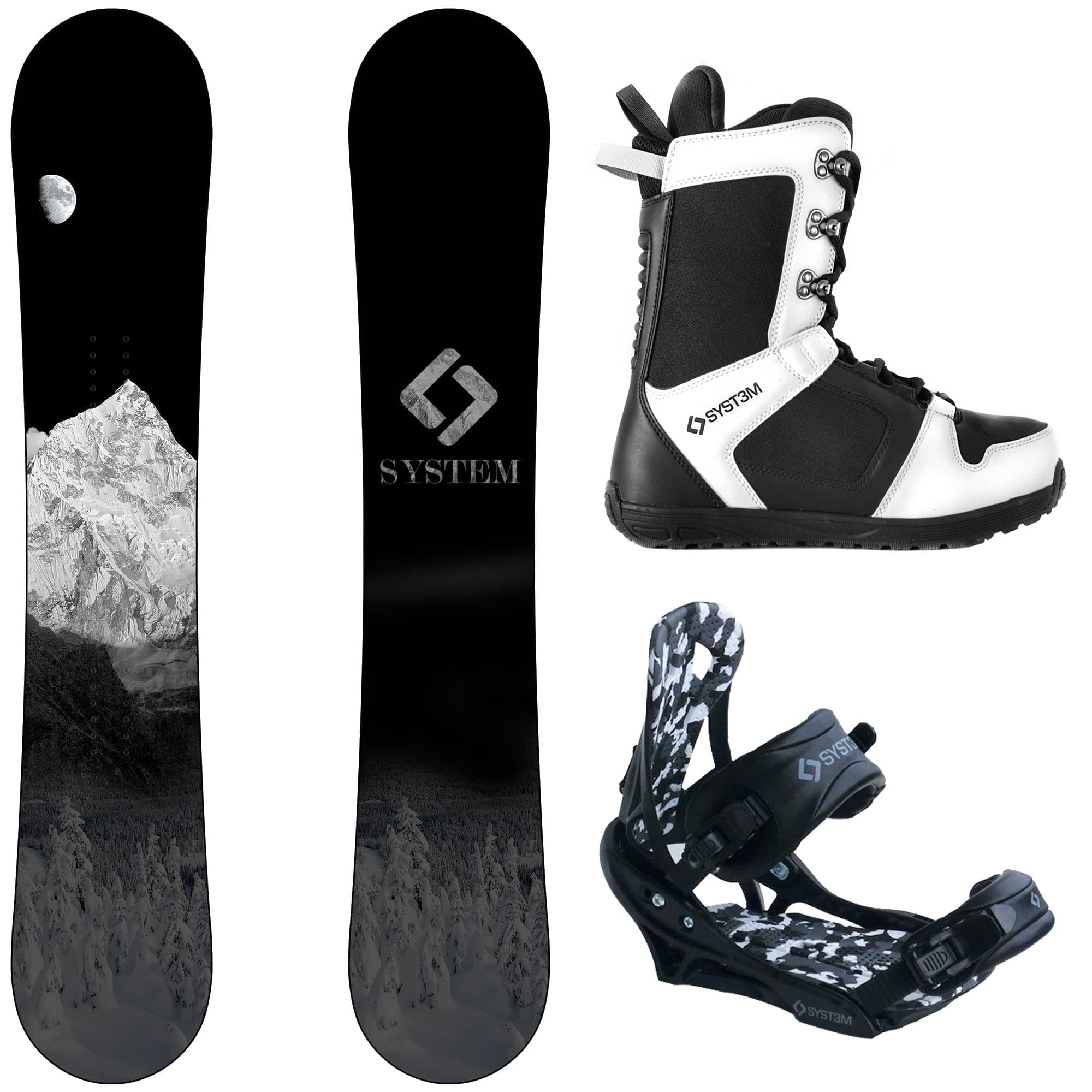 System MTN and APX Complete Men's Snowboard Package