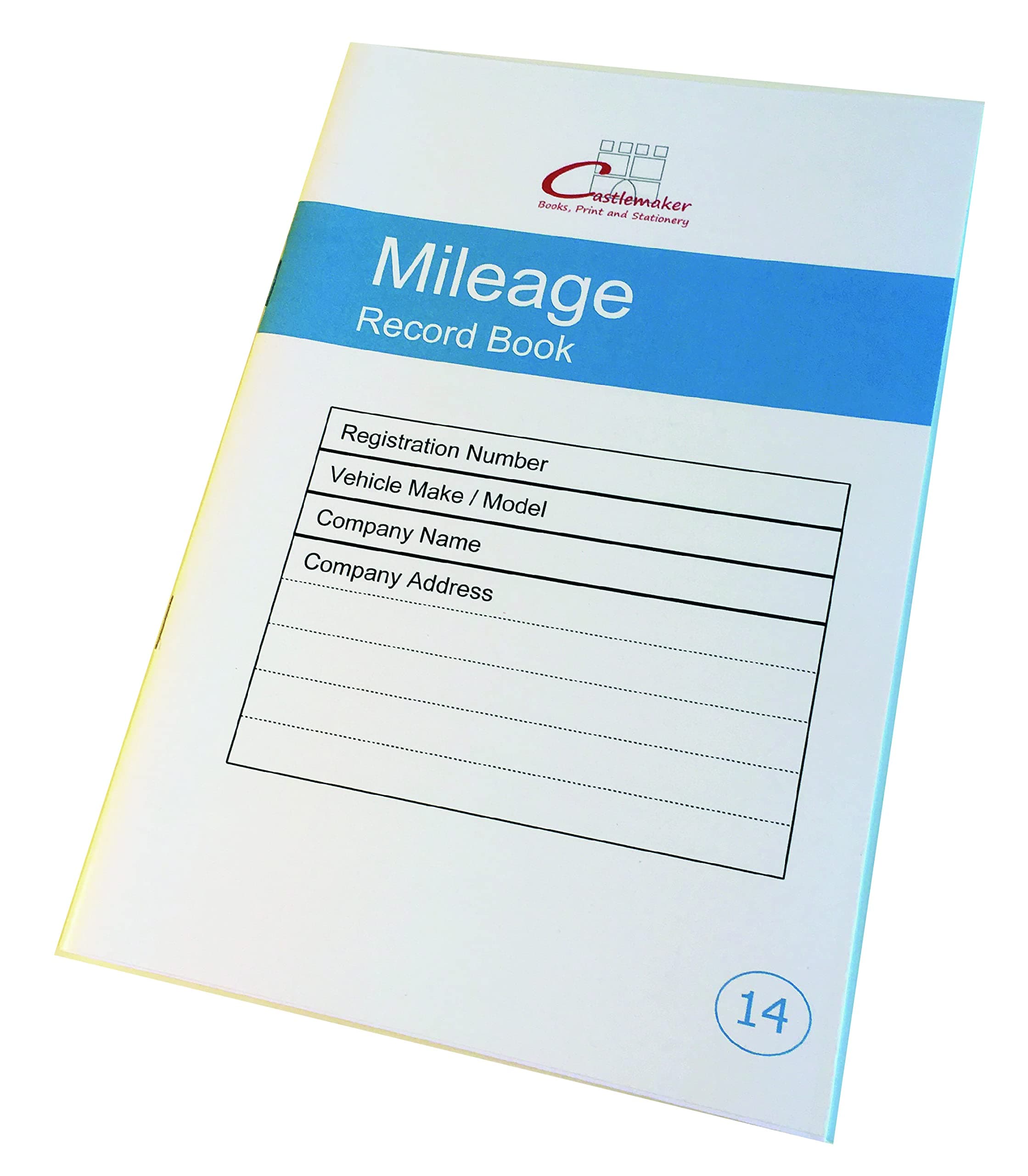 Castlemaker Books: Mileage Record Book - M014 (Single)