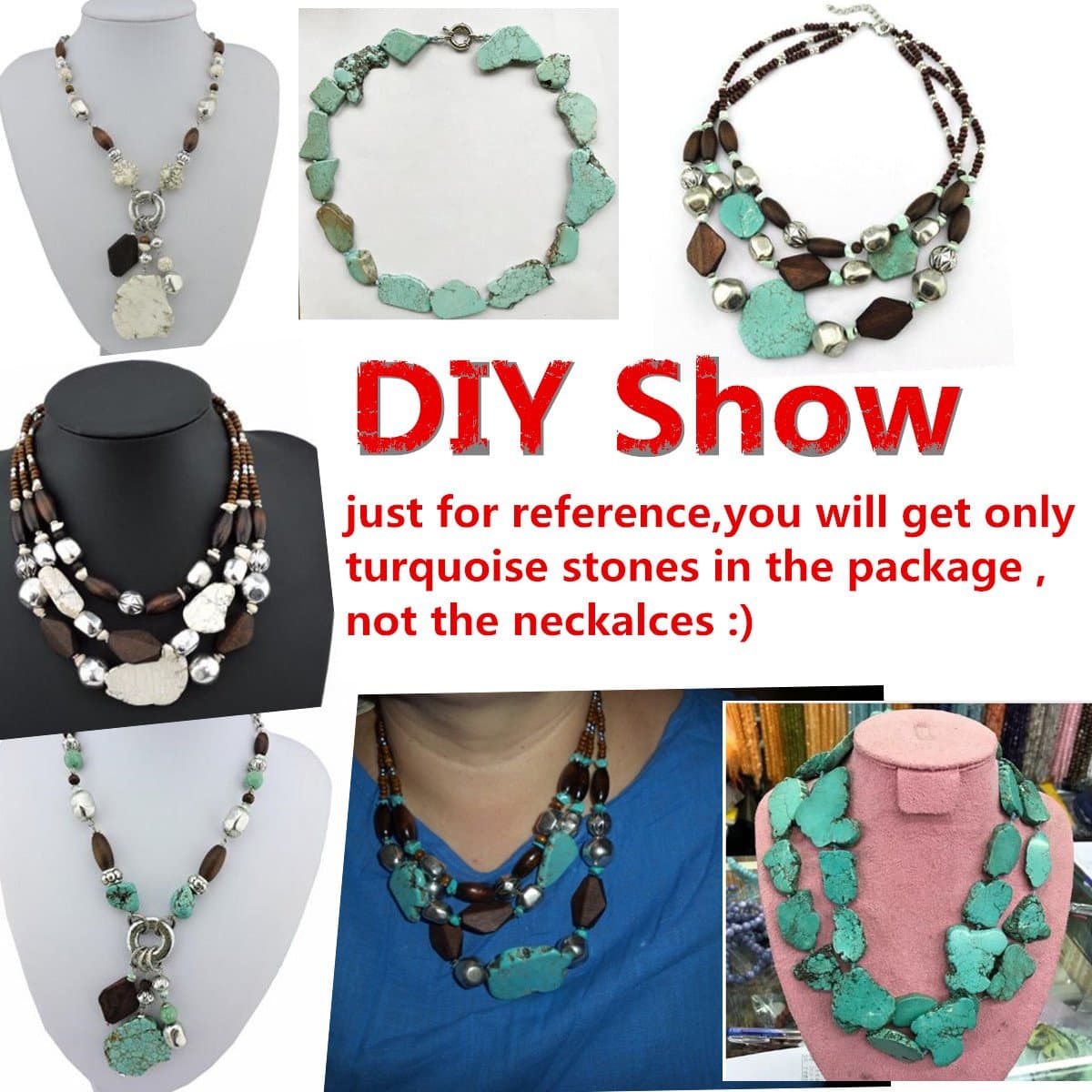 COIRIS Natural Turquoise Gemstone Big Irregular Shape Chips Stone Loose Beads for Jewelry Making medium ZS-1127