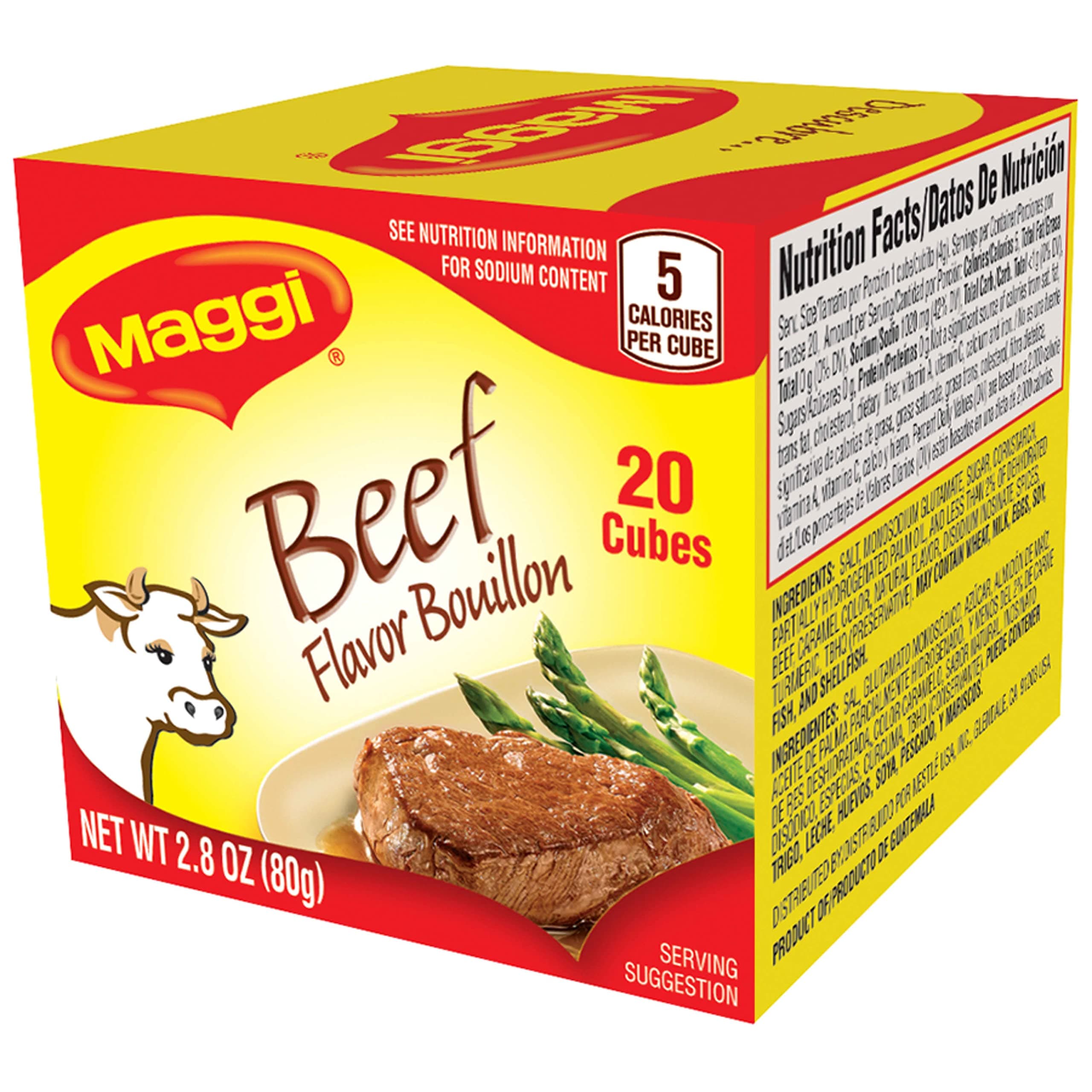 Beef Flavor Bouillon Cubes 2.8 oz. Box