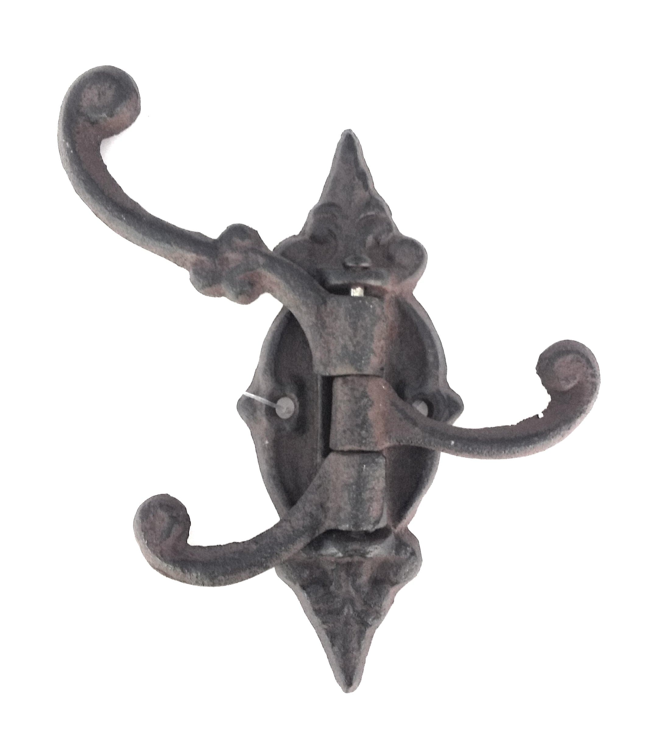 Sunridge Decorative Hook with Three Swivel Hooks for Hanging on The Wall