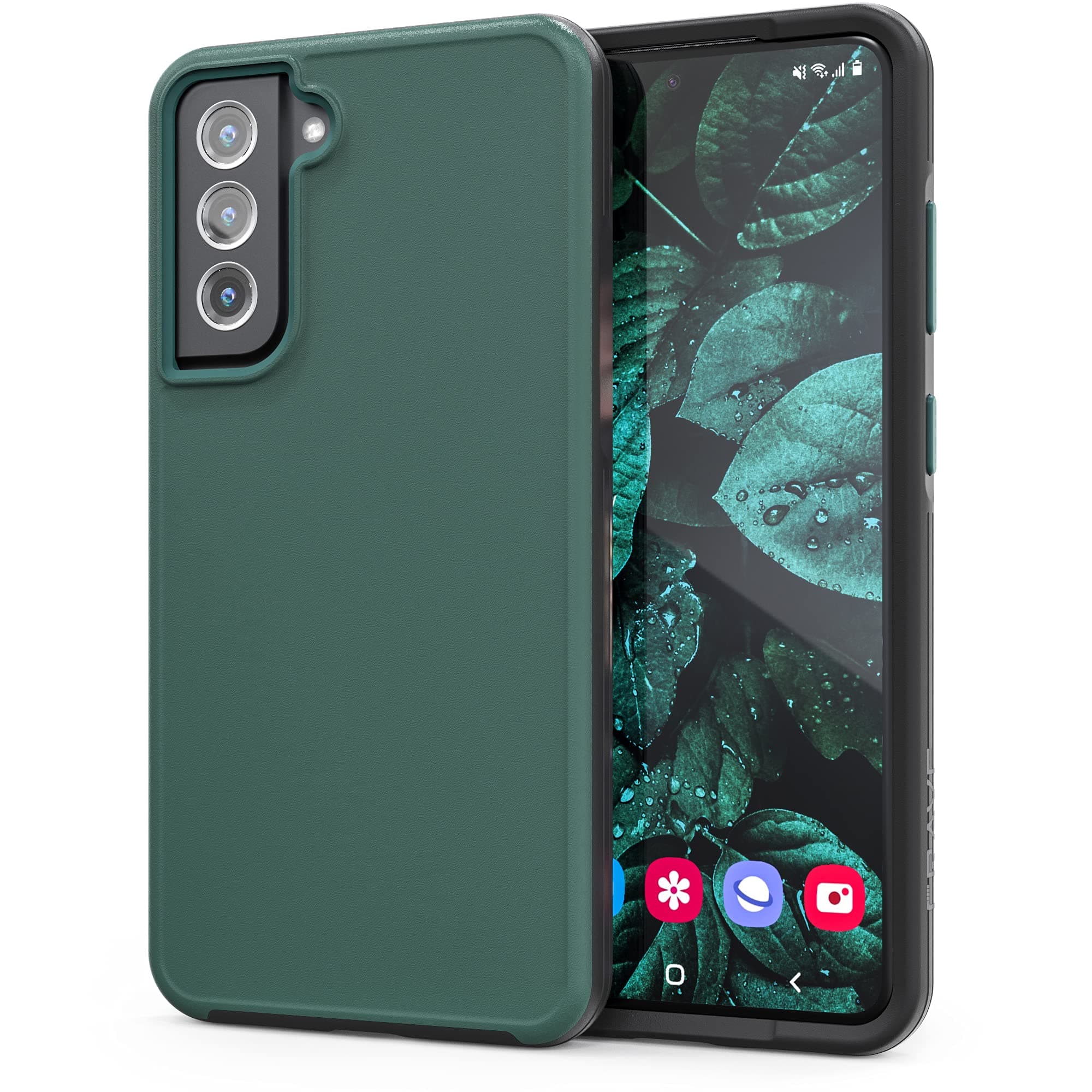 Crave Slim Guard for Galaxy S21 FE Case, Shockproof Case for Samsung Galaxy S21 FE 5G (6.4 inch) - Forest Green