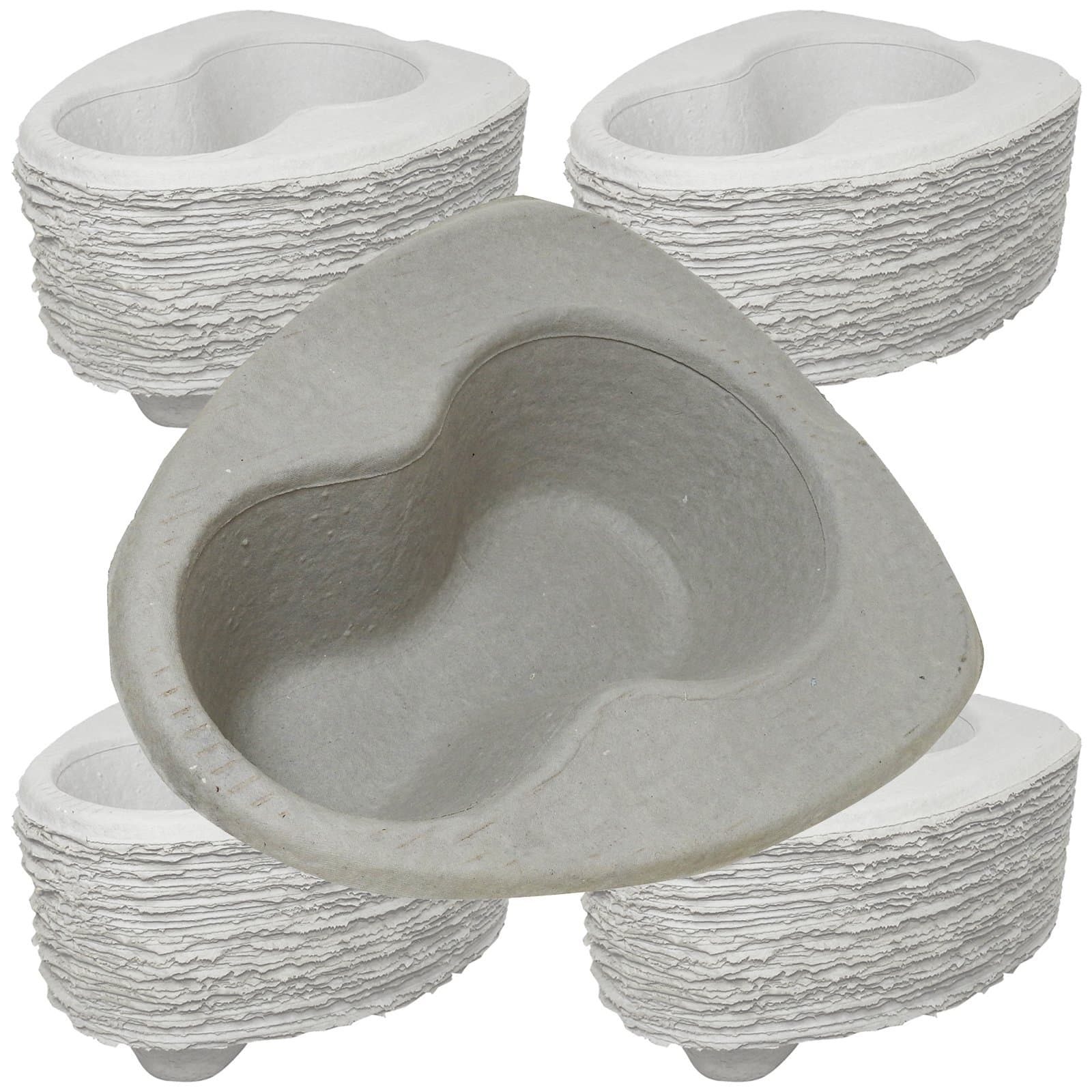 Disposable Cardboard Pulp Hospital Bed Pan Liners, 2000ml 100 Pack