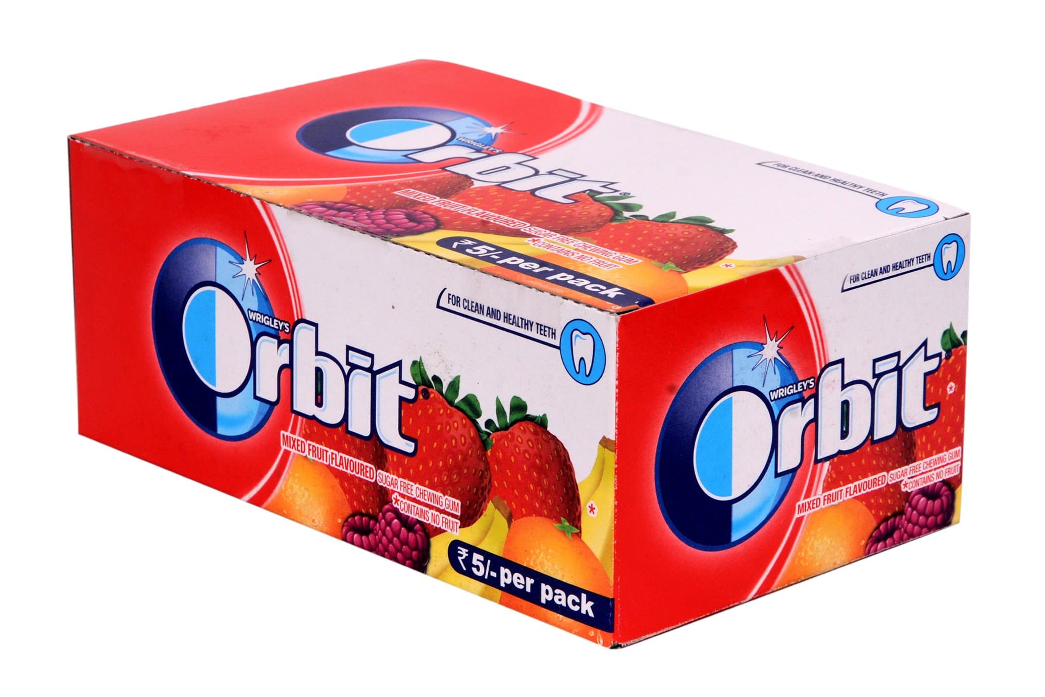 ORBIT Sugar-free Mixed Fruit Gum - 140.8gm