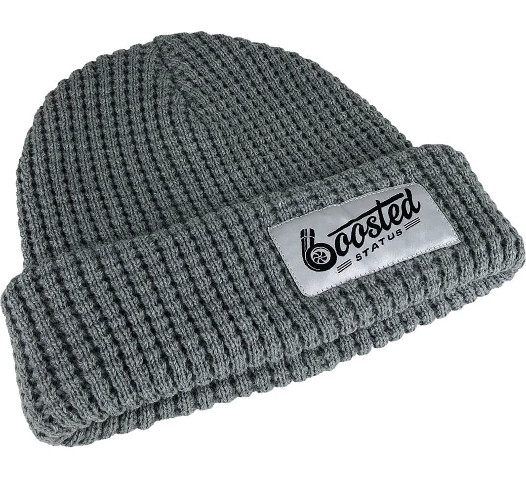 Boosted StatusBeanie Head Cap Hat, Gray, One Size