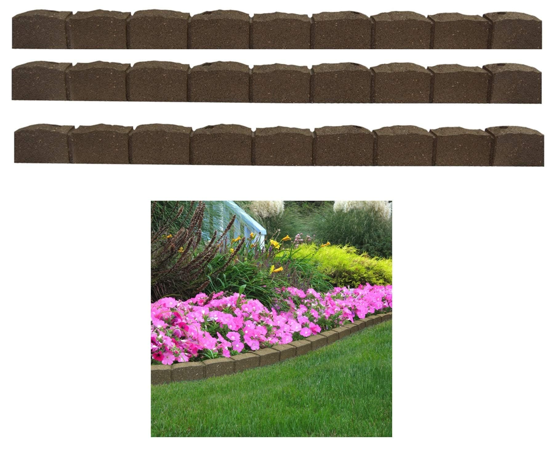 3 Brown Roman Stone Edge 1.2M