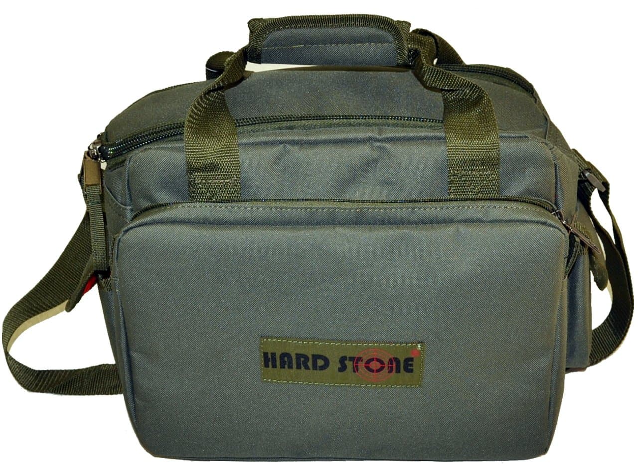 HARDSTONE Tactical 5 Pistol Range Go Bag with Adjustable Shoulder Strap OD Green