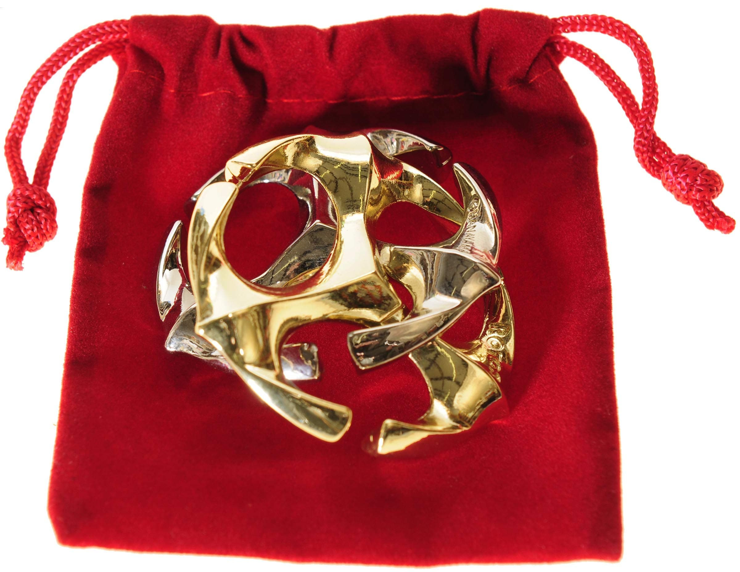 Rotor Hanayama Puzzle, 2020 Release, Level 6 Difficulty, Bonus RED Velveteen Pouch