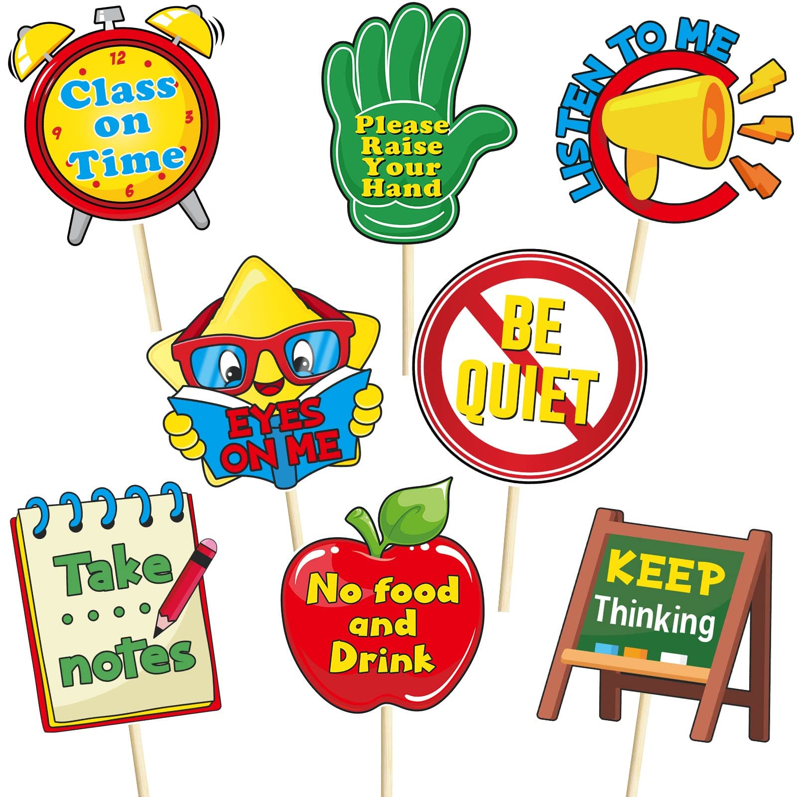 Pajean 16 Pcs Manage Your Class Sign Class Rules Decorations Class Rules Wall Poster Classroom Rules Posters School Rules Bulletin Board for Kindergarten Preschool Elementary School Supplies