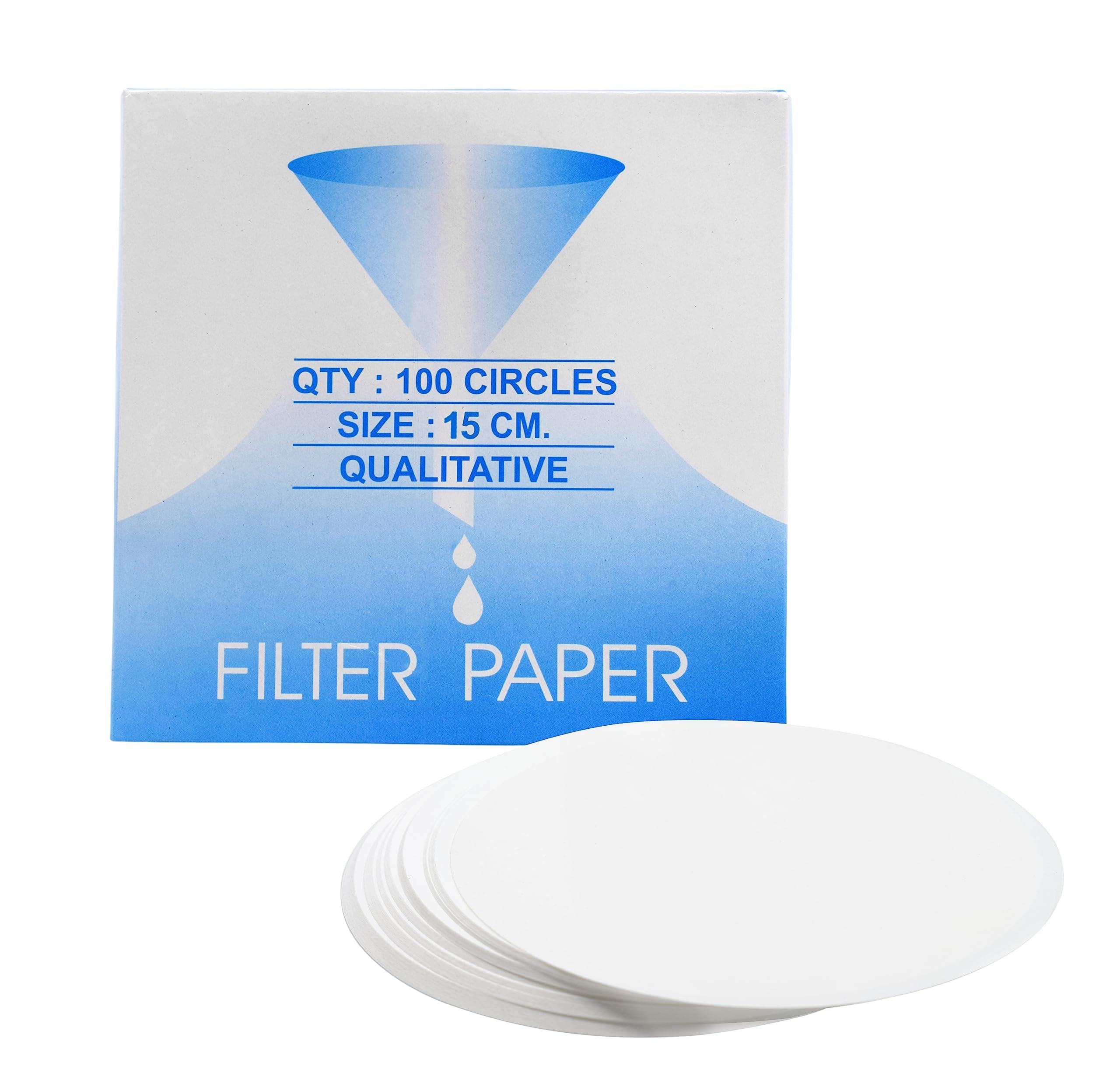 Premium Filter Paper, 15cm, Pack of 100