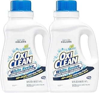 White Revive, Laundry Stain Remover, Liquid -40 Loads (2 Pack)