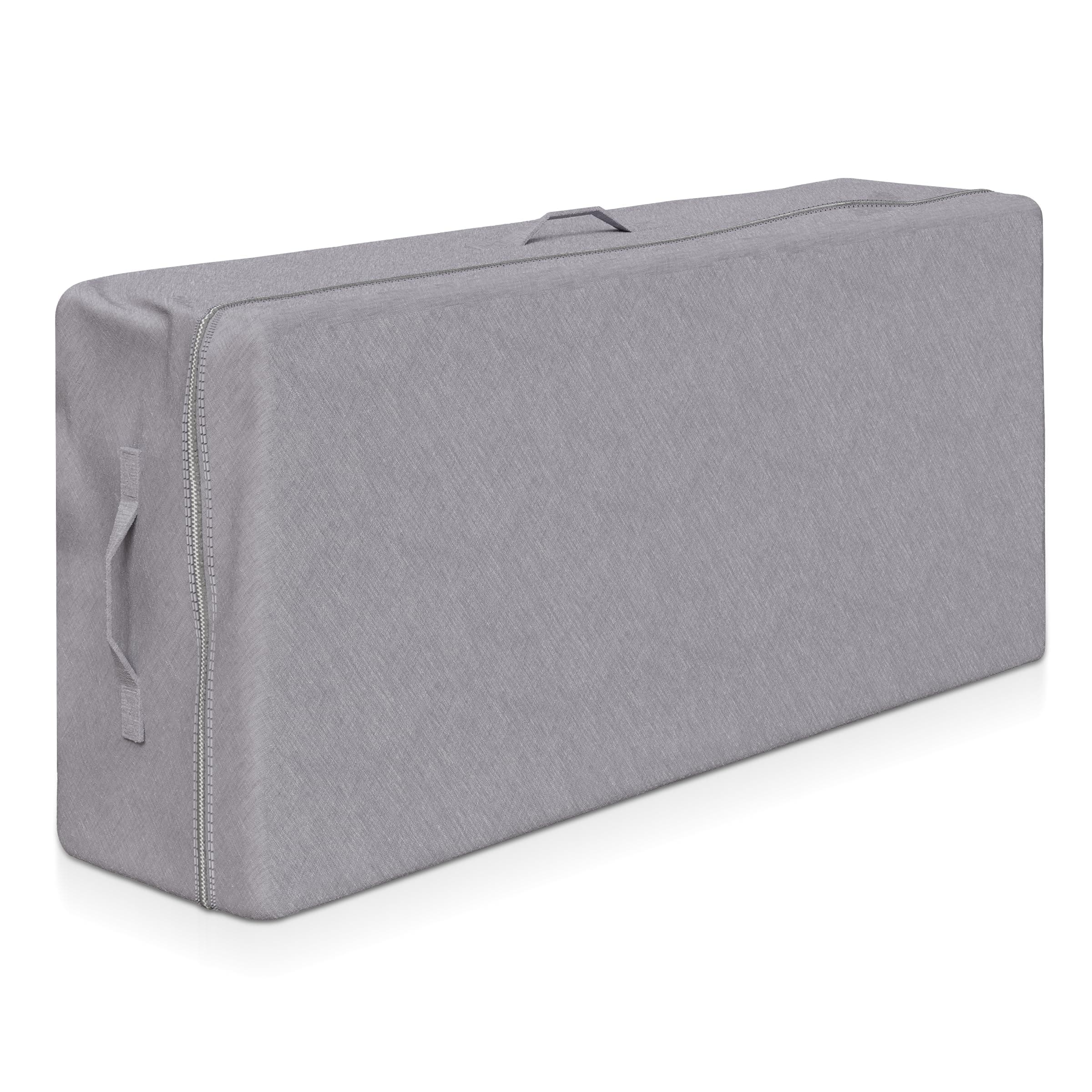 Polyester Carry Case 4 inch Full Tri-Fold Mattress (Does Not Fit 6 inch), Grey