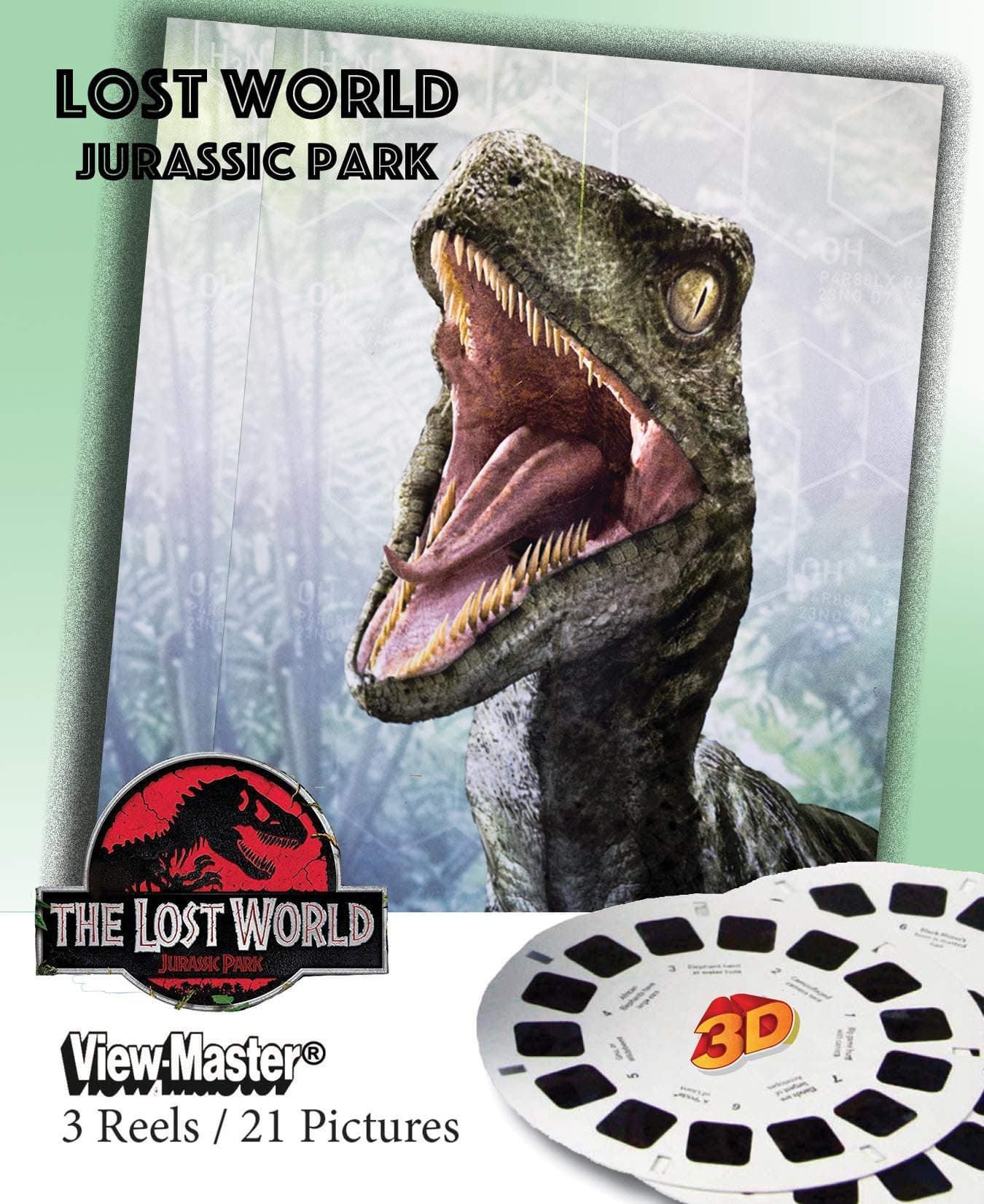 Jurassic Park - Lost World - ViewMaster 3 Reel Set
