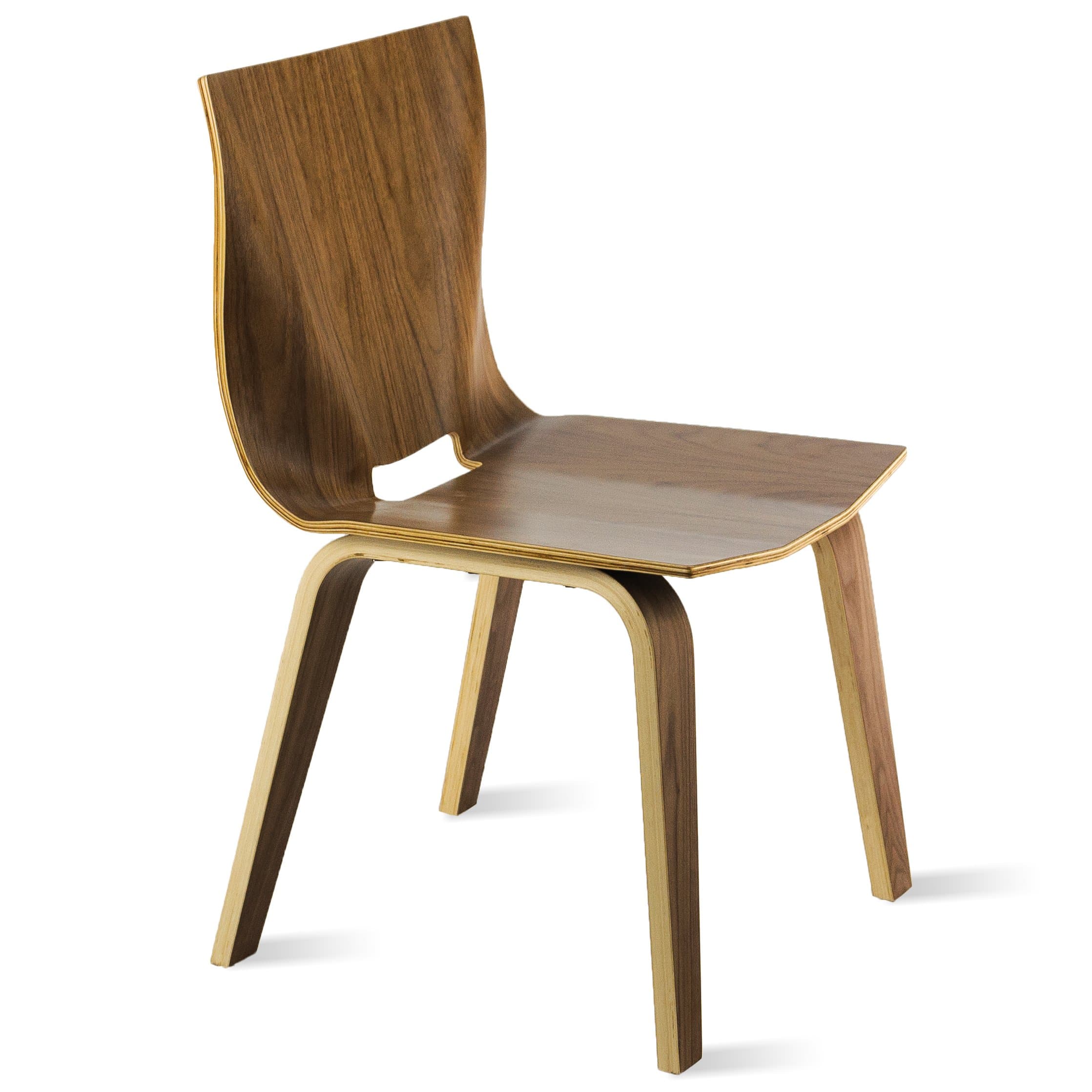 V Dining Chair, Walnut