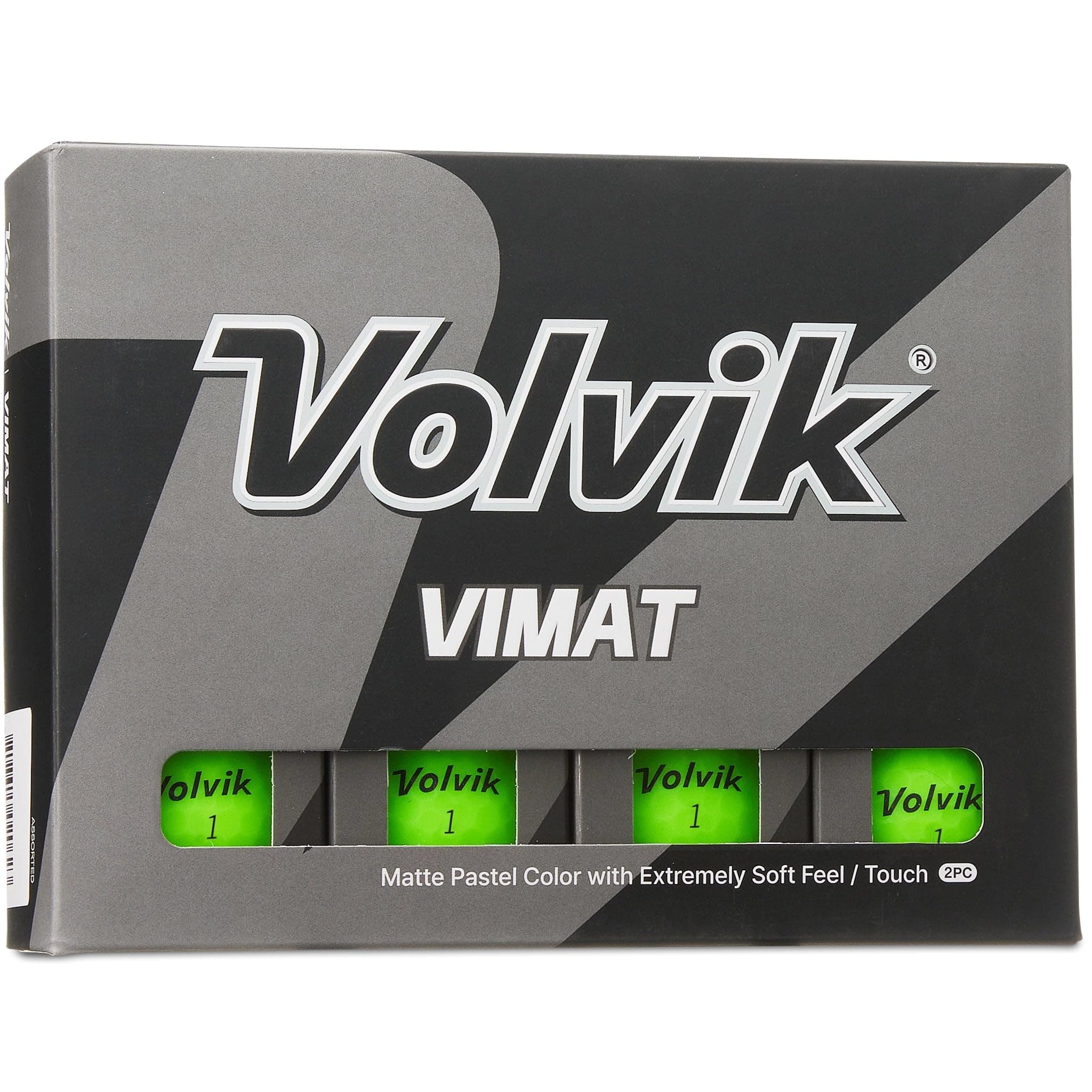 Volvik Vimat Soft Matt Golf Balls - Green - 2023, 12 Pack