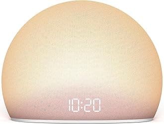 Sunrise Alarm Clock, White Noise Sound Machine for Bedroom | Natural Wake-Up Light with Gentle Alarm Sounds, 20 Soothing Sleep Aids, Dimmable Display, Screen-Free Design - Pink