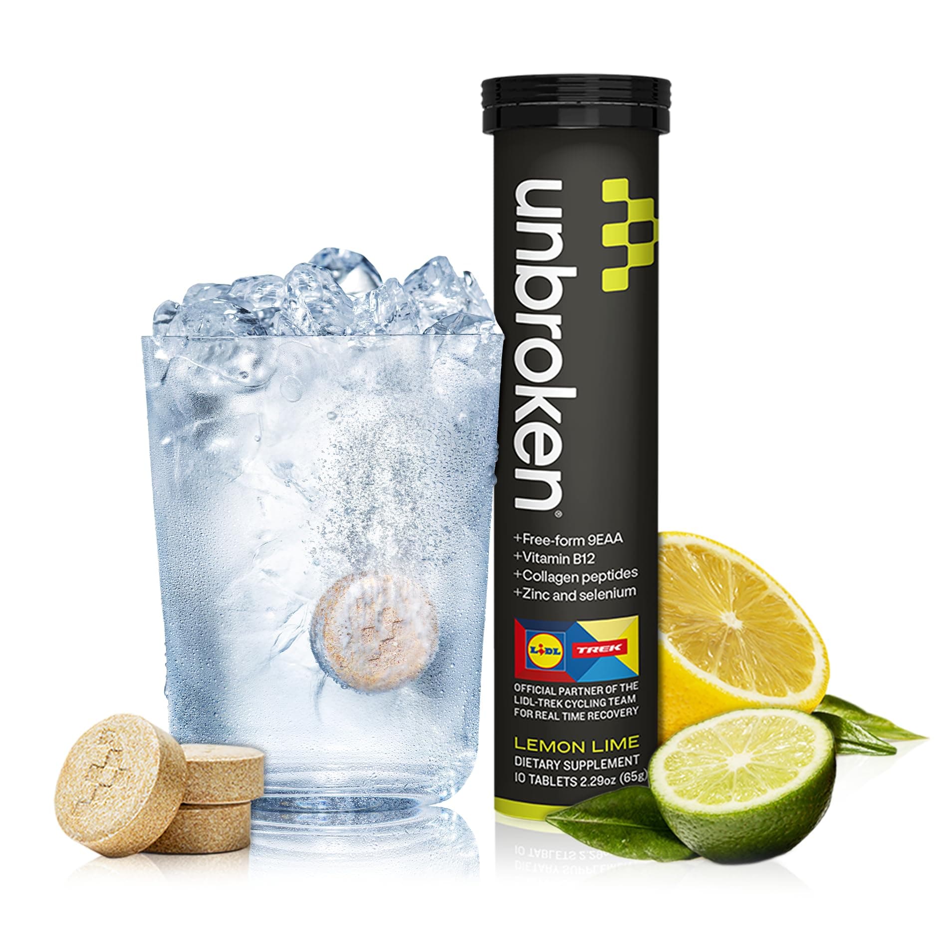 Amino Energy Tablets with All 9 EAA & BCAA Amino Acids in Free-Form, Amino Acids Supplement for Faster Recovery & Less Muscle Soreness, Post & Preworkout for Men & Women,10 Serv. Lemon/Lime.