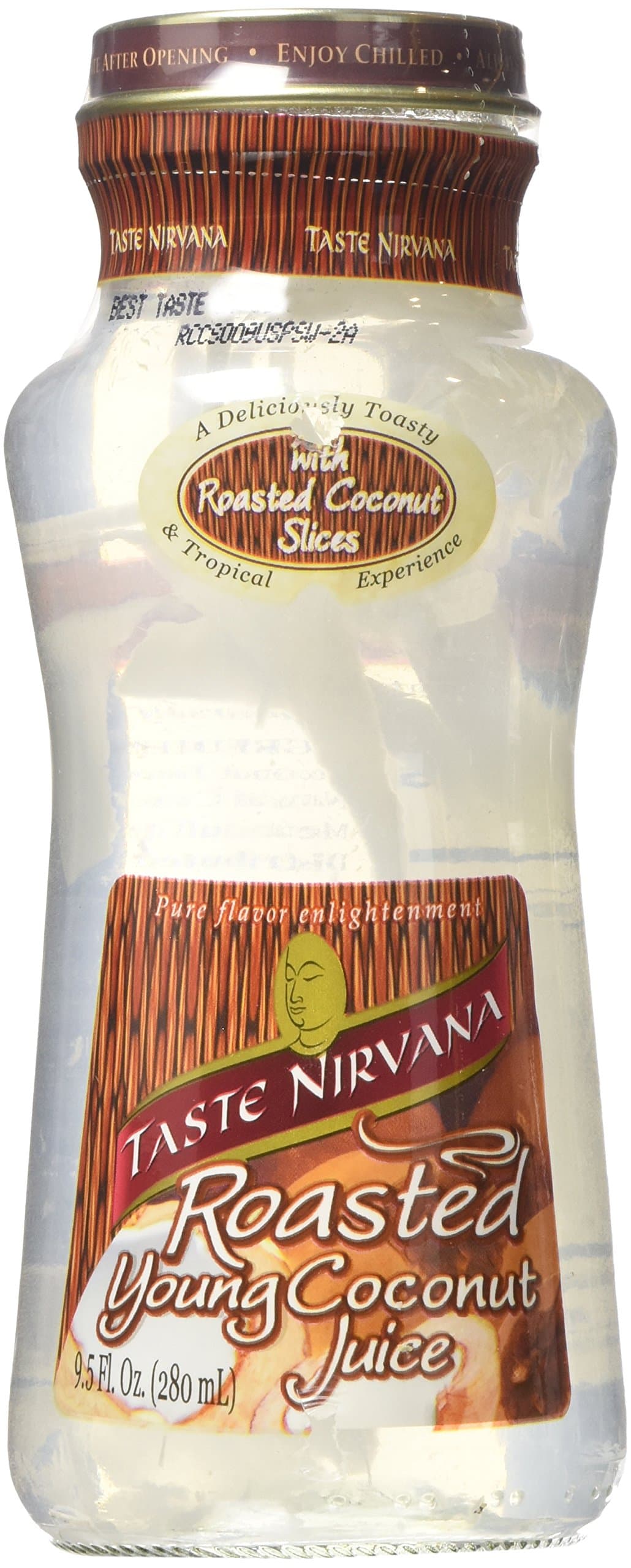 Taste Nirvana Real Roasted Coconut Juice 9.5 Ounce (Pack Of 12)