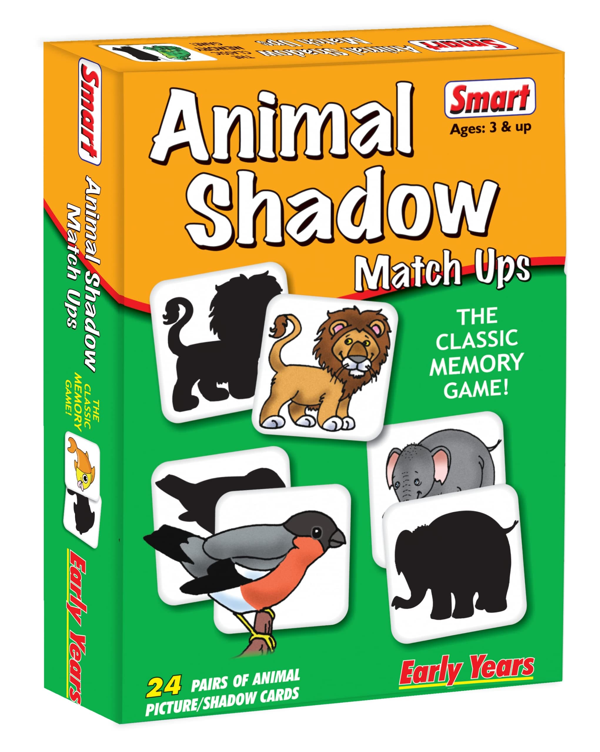 Smart Kid Animal Shadow Match Ups Puzzle, Multicolour