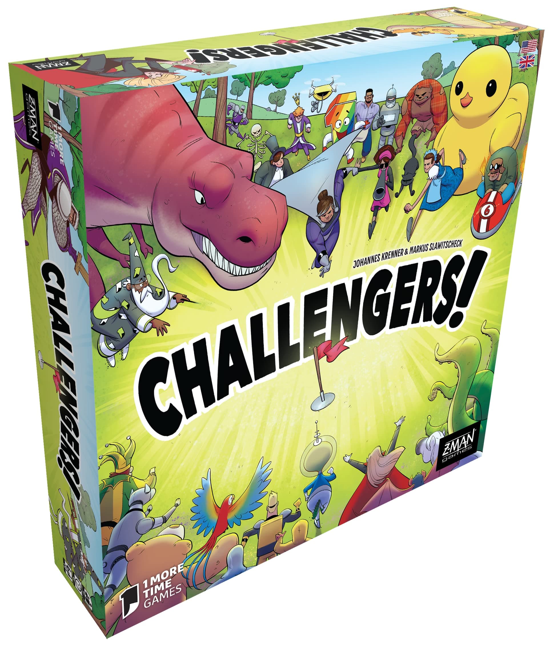 Asmodee Challengers Card Game - Assemble Your Dream Team and Capture The Flag! Deck Management Strategy Game, Fun Family Game for Kids and Adults, Ages 10+, 1-8 Players, 45 Min Playtime