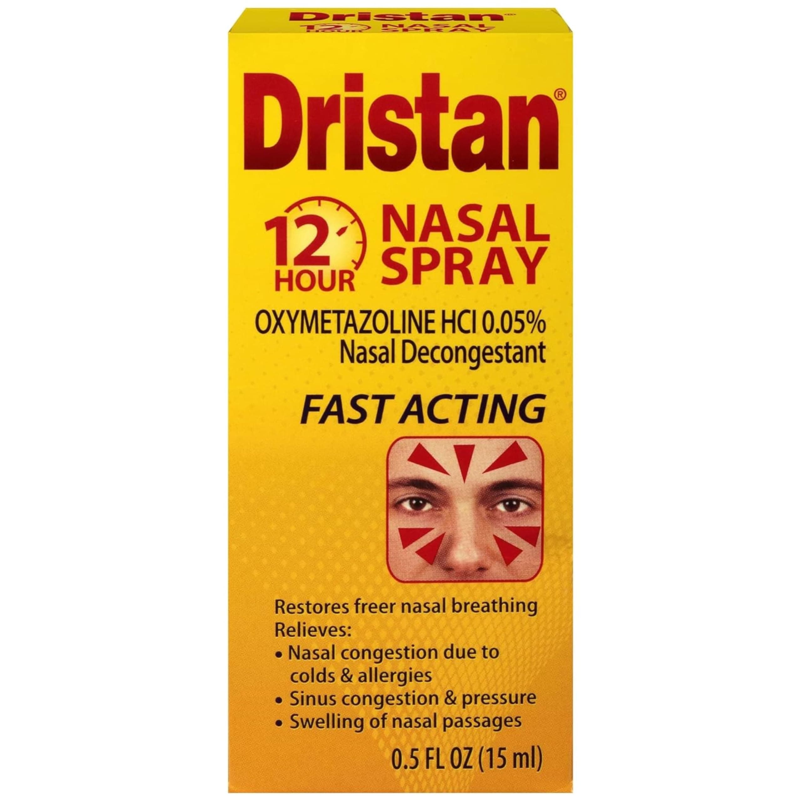 Dristan 12-Hour Nasal Spray, 0.5 Fl Oz (Pack of 3)