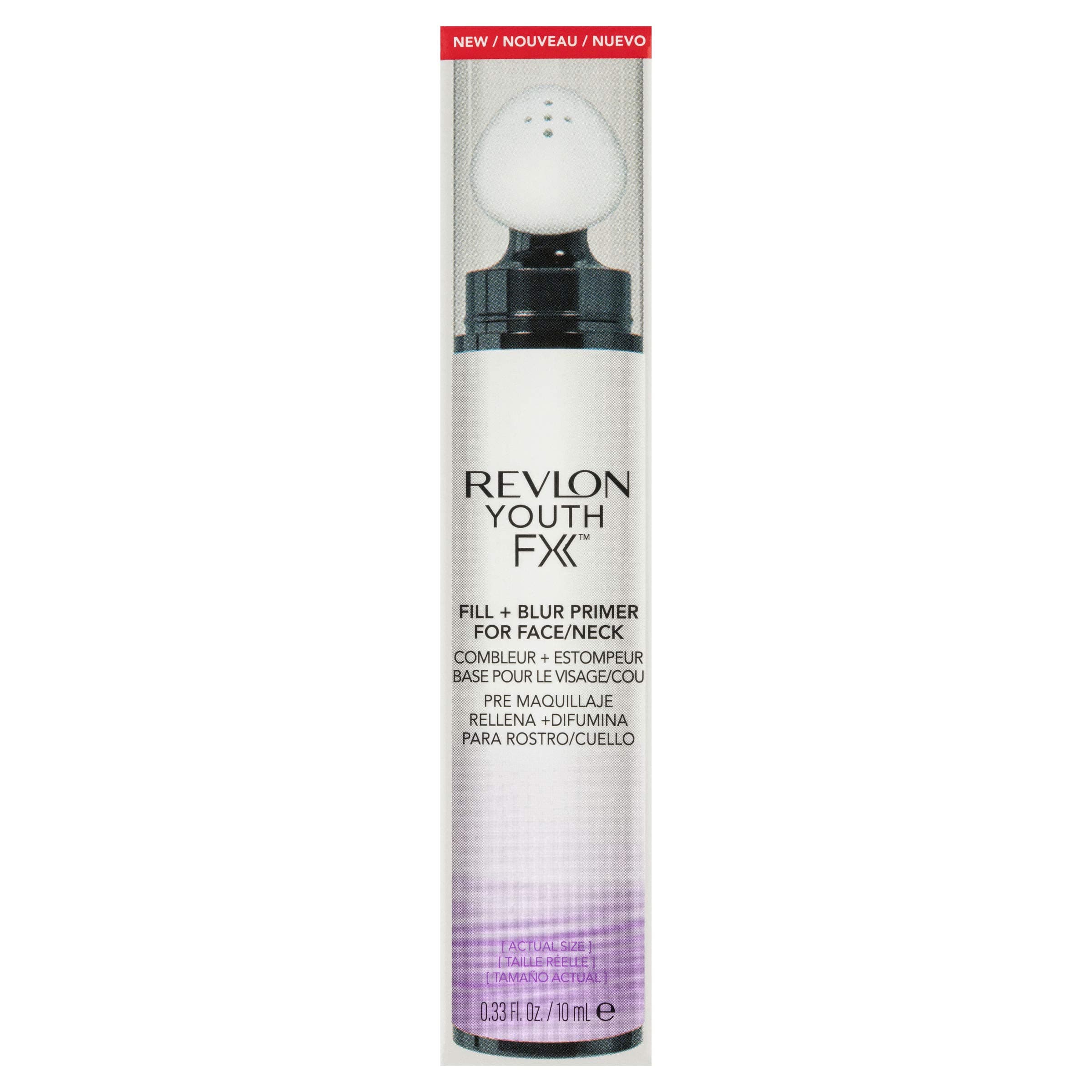 Fill + Blur Primer, 0.33 Fl Oz, White, Liquid, Lightweight, Hydrating, Universal Shade for All Skin Tones, Face/Neck