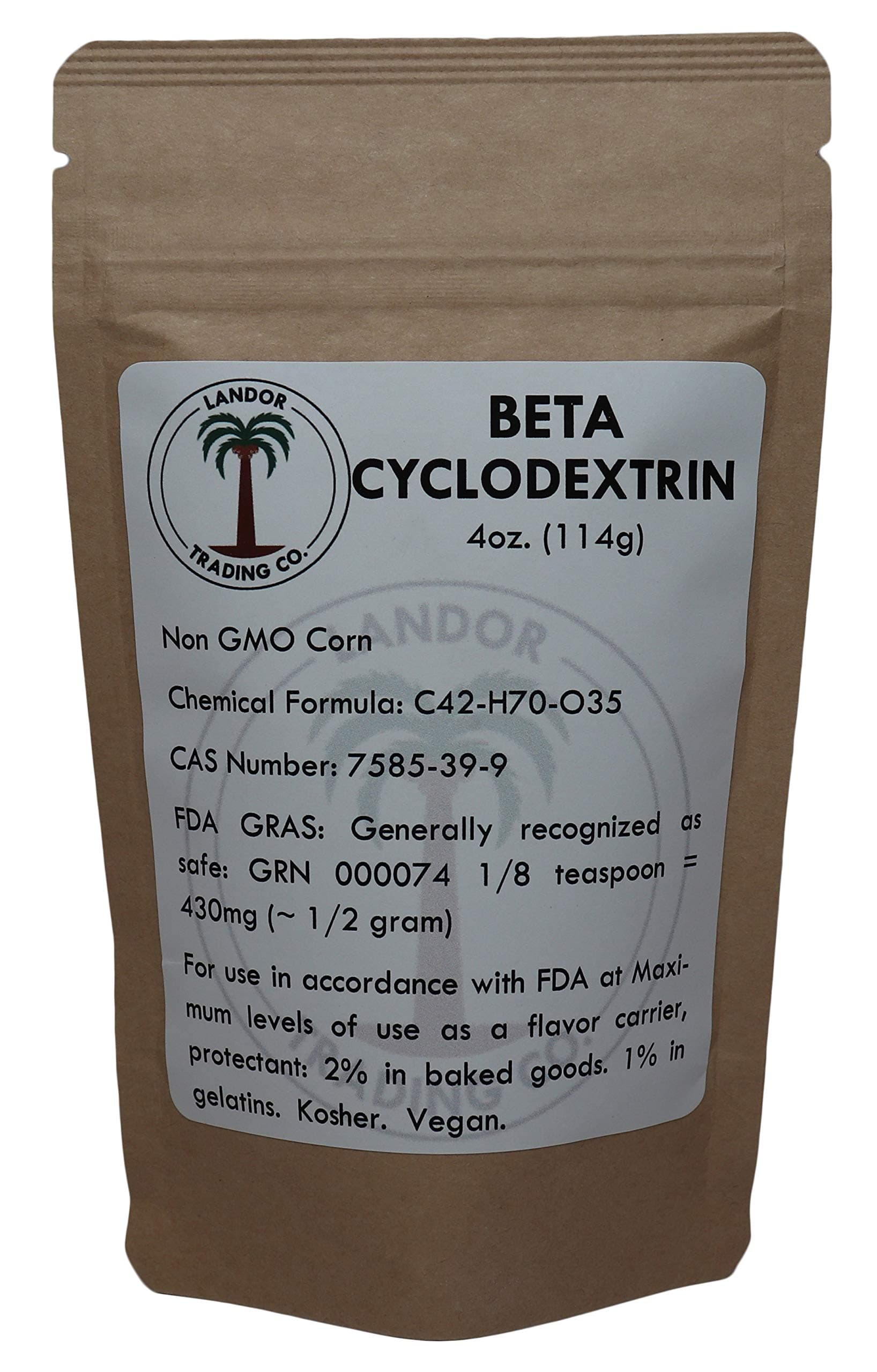 Beta Cyclodextrin - Food Grade 4 Ounces (113 Grams)