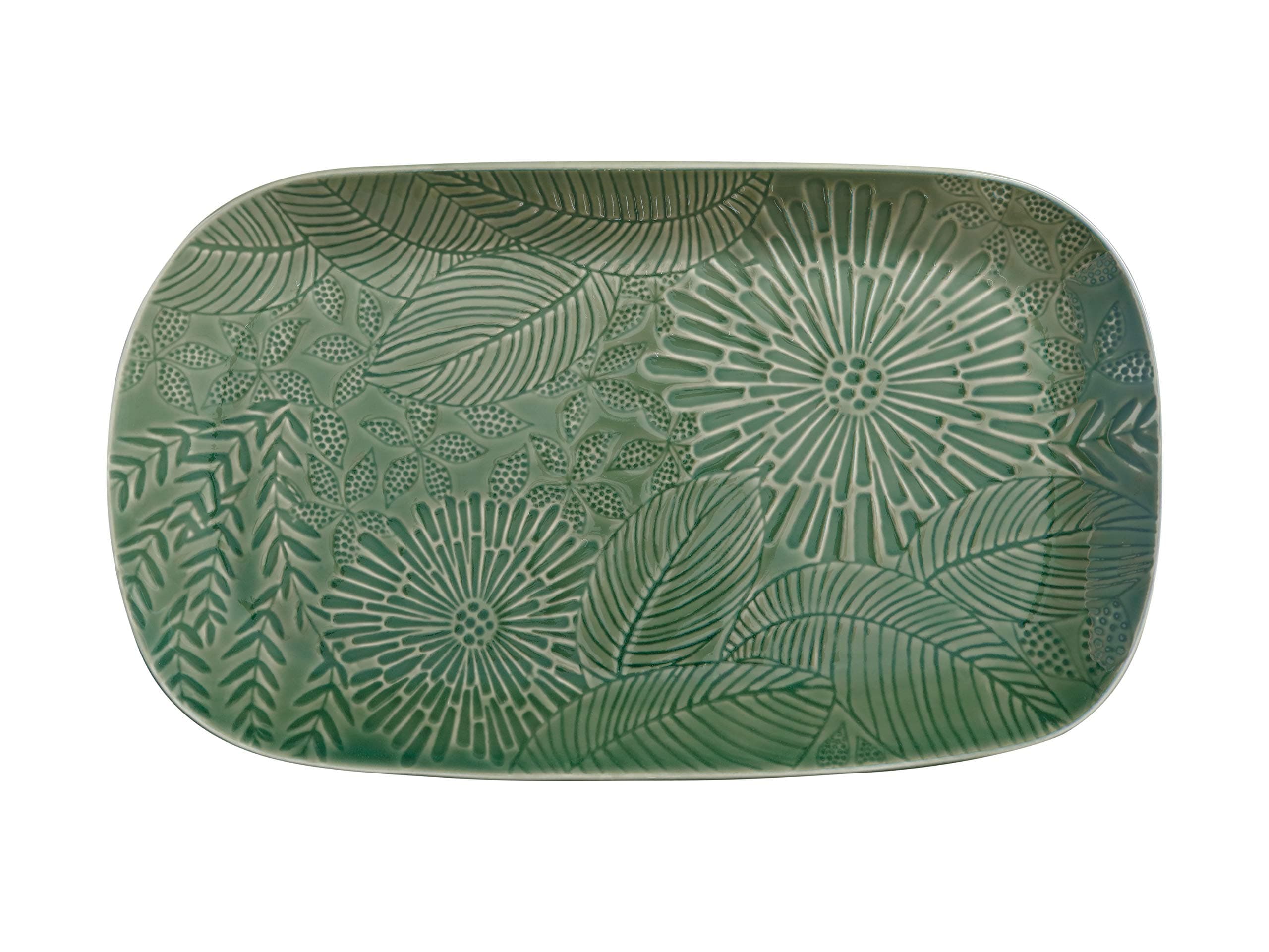 Maxwell & Williams Panama Large Serving Platter in Gift Box, Stoneware, Kiwi Green, 39 x 23 cm