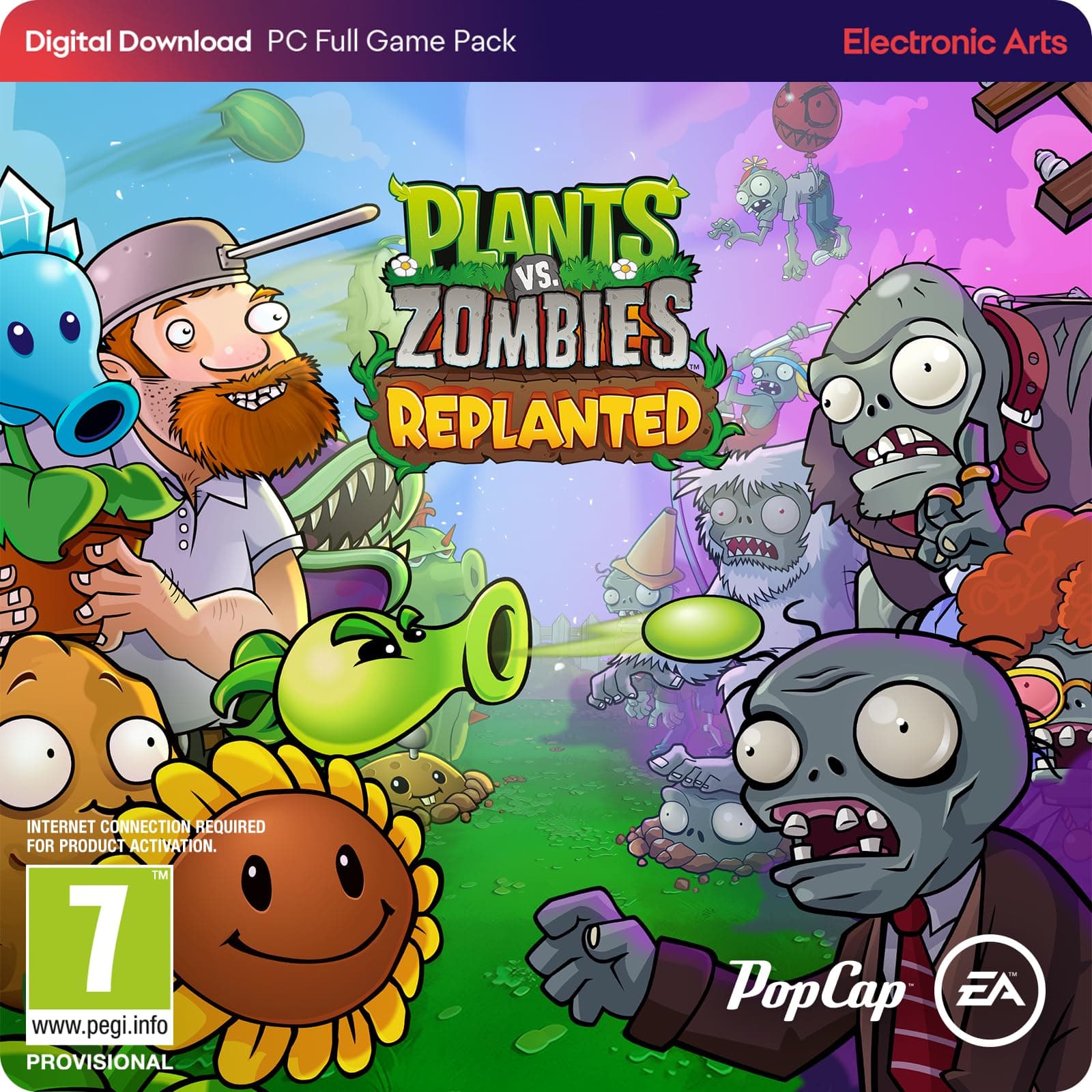 Plants vs Zombies: Replanted PC | Codice EA App | Download Code EA App | VideoGame | English Standard |
