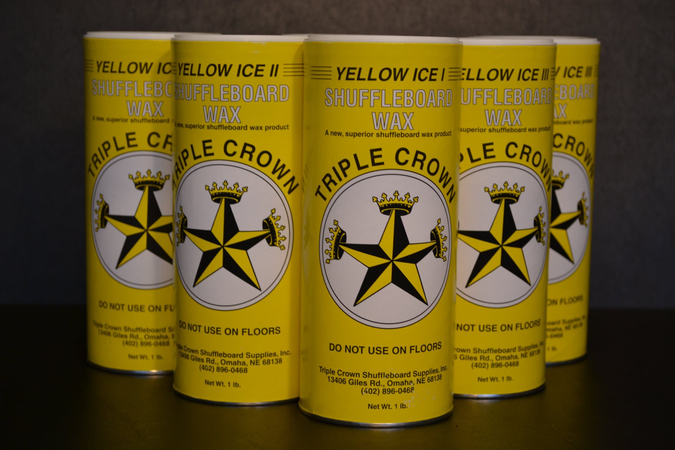 Triple Crown Slow Speed Sampler Table Shuffleboard Powder Wax Combo Six Pack