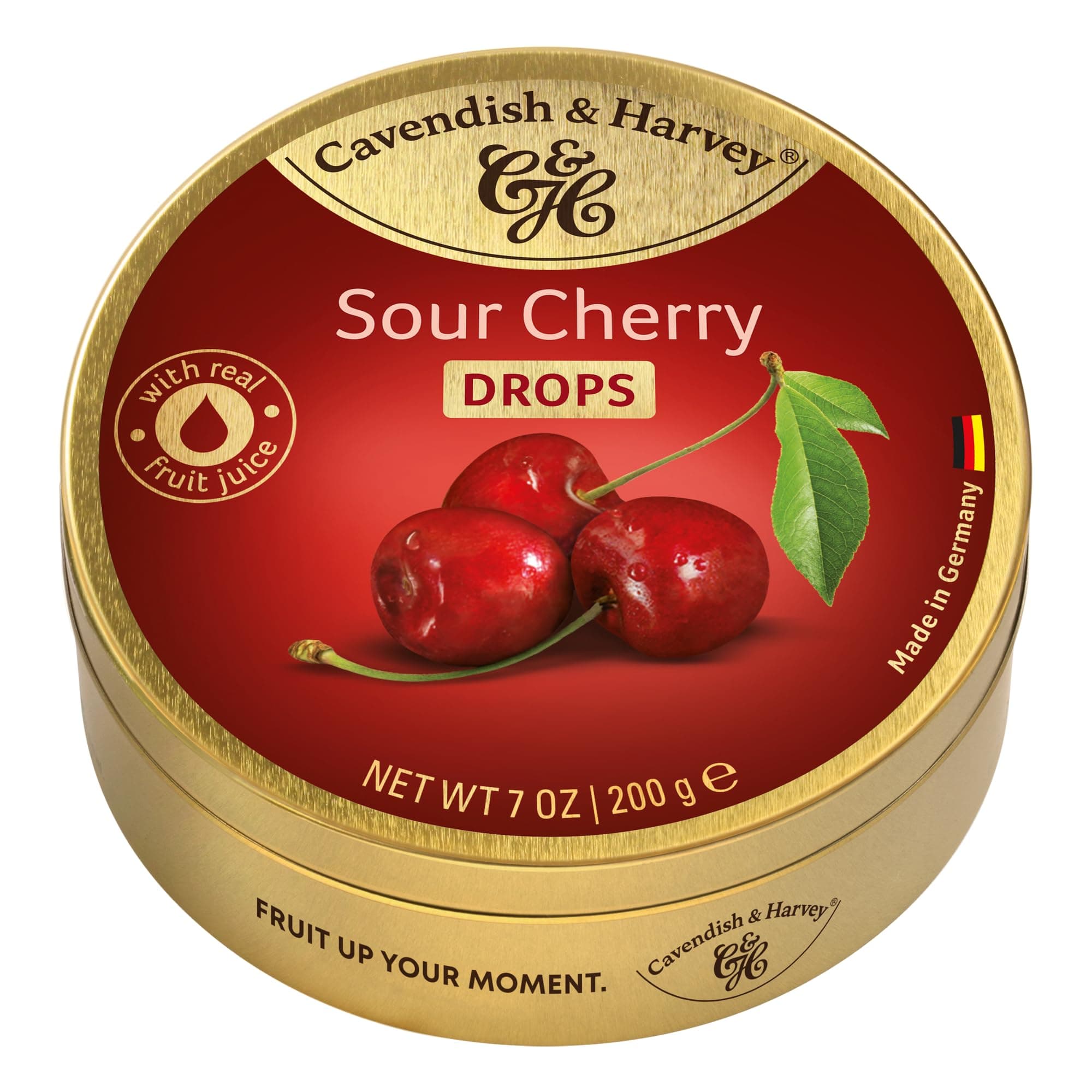 Cavendish & Harvey Drops Sour Cherry, 200g