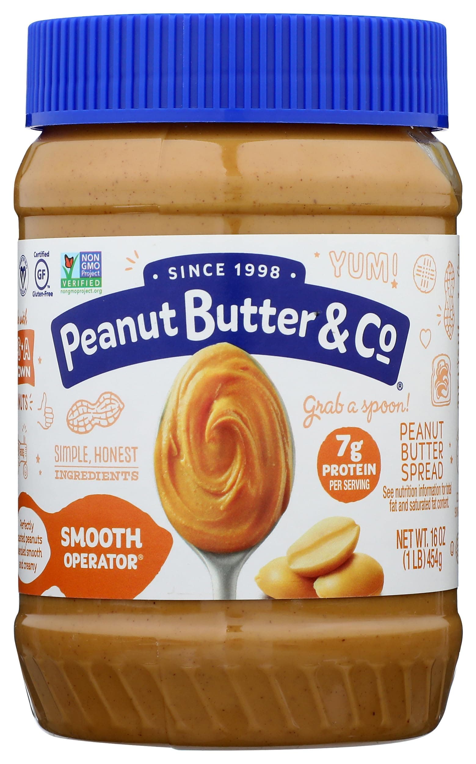 All Natural Peanut Butter & Co. Smooth Operator Net Wt. 16 Oz (1LB) 454g