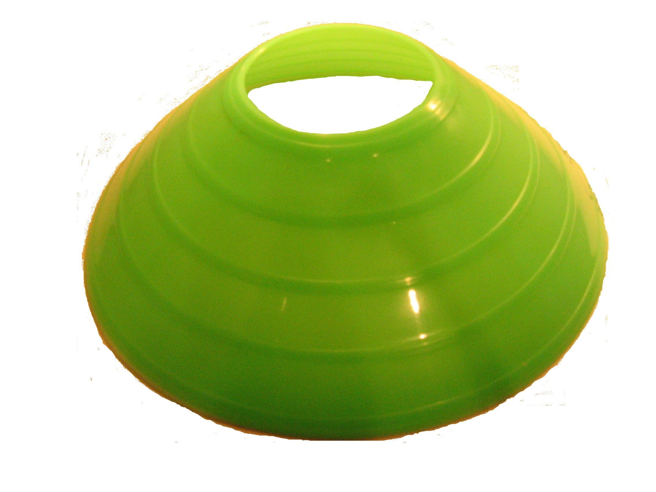 Green Disc Cones - Set of 10