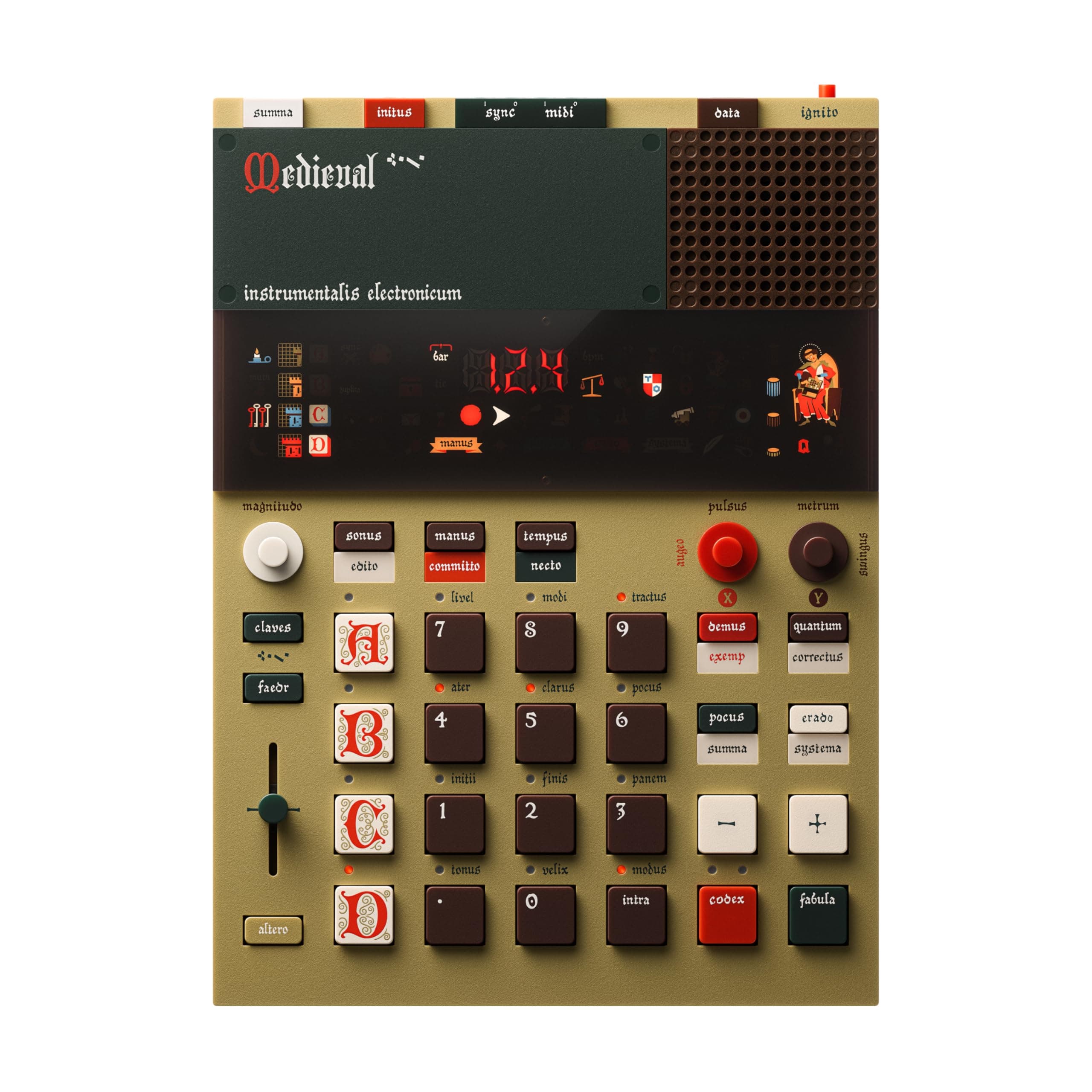 Teenage Engineering EP-1320 Medieval Sampler, Drum Machine and Sequencer with Built-in Microphone and Effects (Renewed)