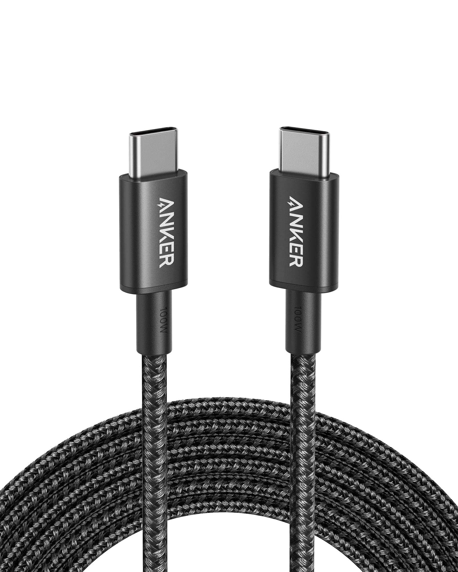 Anker USB C to USB C Cable, Type C Charging Cord Fast Charge(10FT,100W), for iPhone 17/17 pro, MacBook and More(USB 2.0,Black)