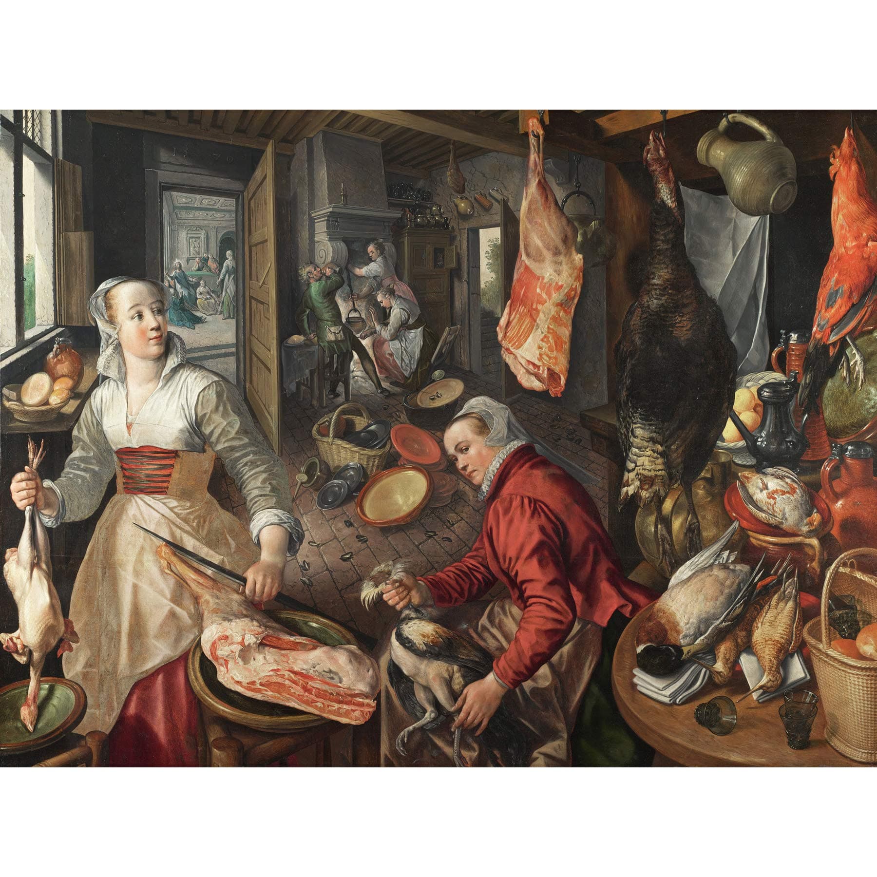 Joachim Beuckelaer The Four Elements Fire Extra Large Art Print Wall Mural Poster Premium XL