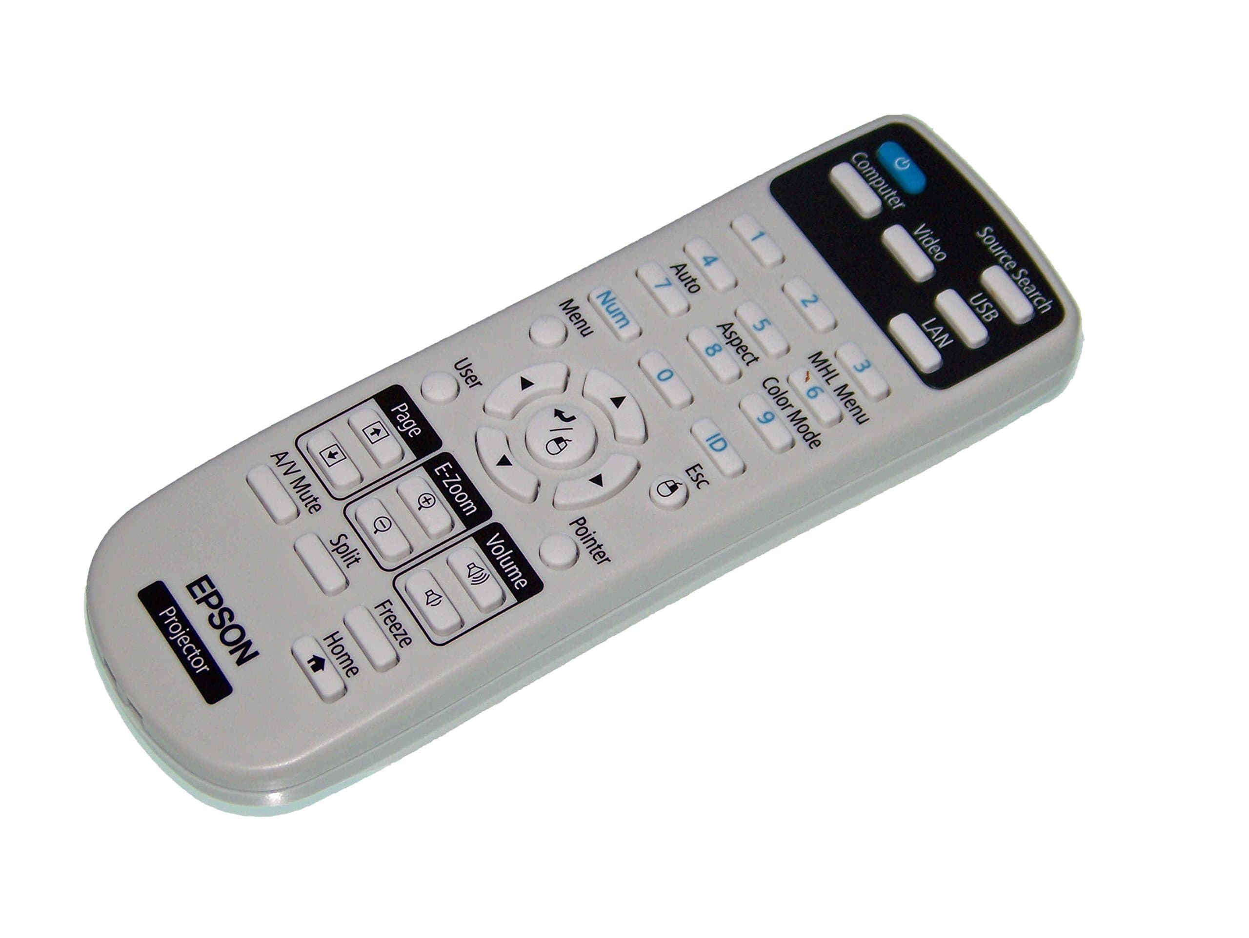 The original OEM remote control for Epson projector is shipped with: EH-TW410, EB-W31, EB-X18, EB-X04, EB-S03