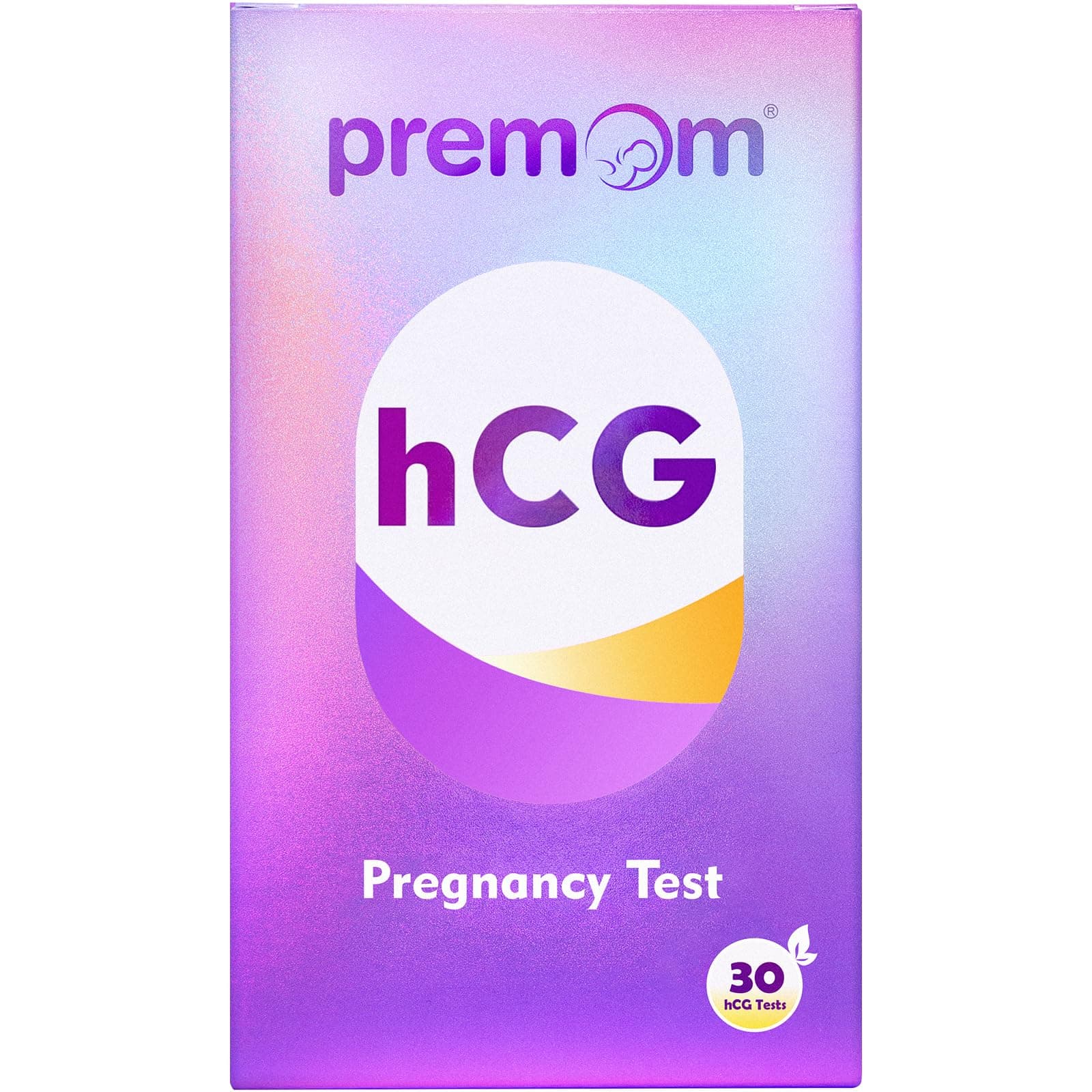 Premom Pregnancy Test Strips- 30 Pack Early Detection Pregnancy Test Kit Powered by Premom Ovulation Predictor iOS and Android APP
