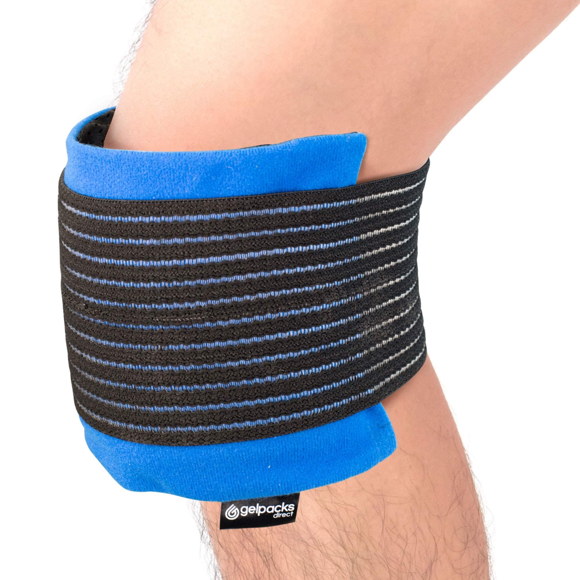 Gel Packs Direct 3-in-1 Reusable Multipurpose Ice Pack for Sports Injuries with Adjustable Strap & Wrap. Hot and Cold Compress Knee Support for Arthritis, Replacement Surgery, Swelling & Joint Pain.