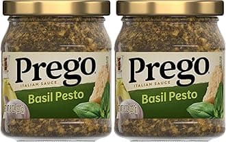 Prego Basil Pesto Sauce, 8 Oz Jar (Pack of 2)