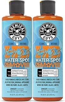 Chemical Guys Heavy Duty Water Spot Remover Gel for Paint, Glass, and Metal - Mineral and Water Spot Remover for Cars, Trucks, Motorcycles, RVs & More - 16 oz (2 pack)