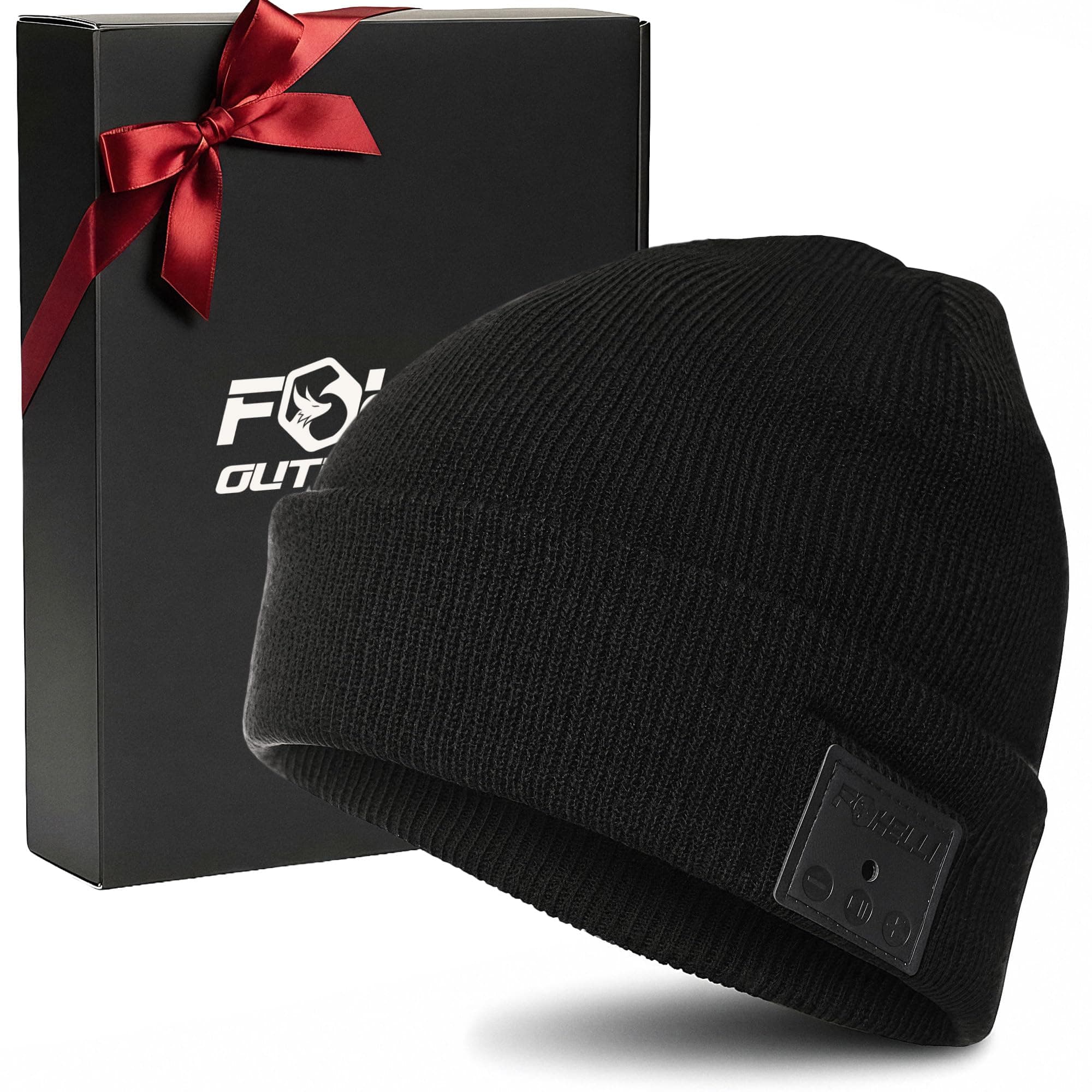 Foxelli Bluetooth Beanie Hat – 15-Hour Battery, Built-in Mic, Fully Washable, Perfect Tech Gift for Men & Women