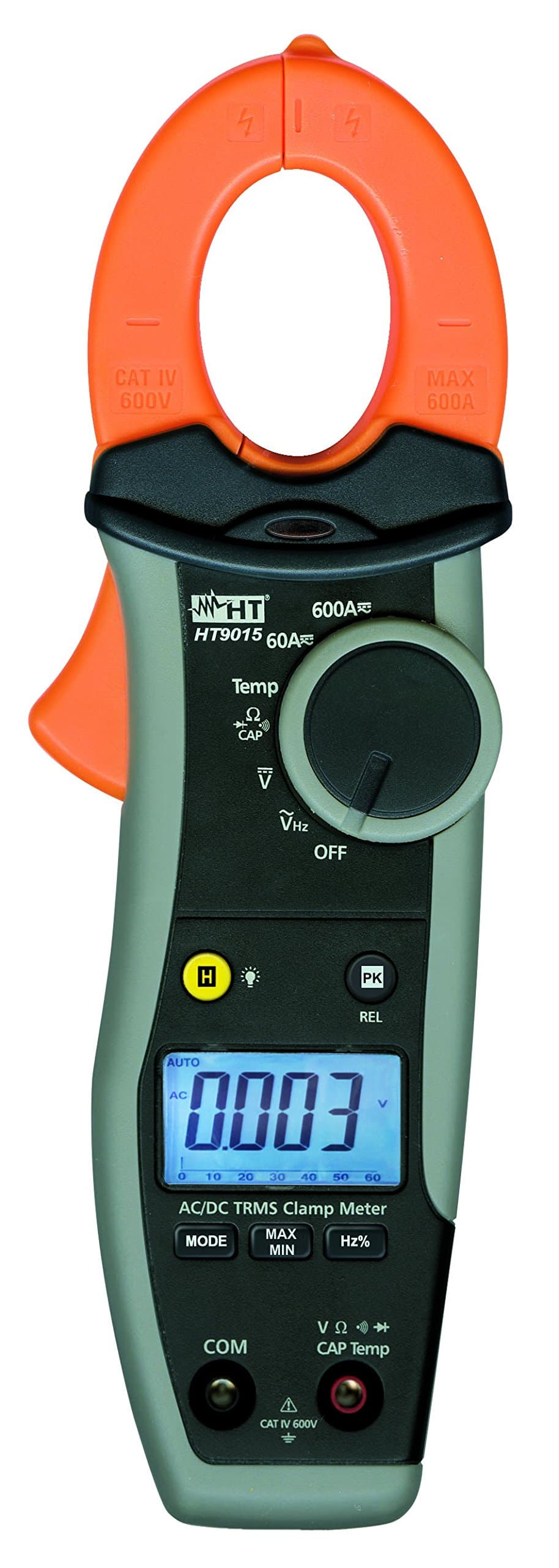 HT Instruments HT9015 AC/DC TRMS 600A CAT IV clamp Meter Temperature Measure