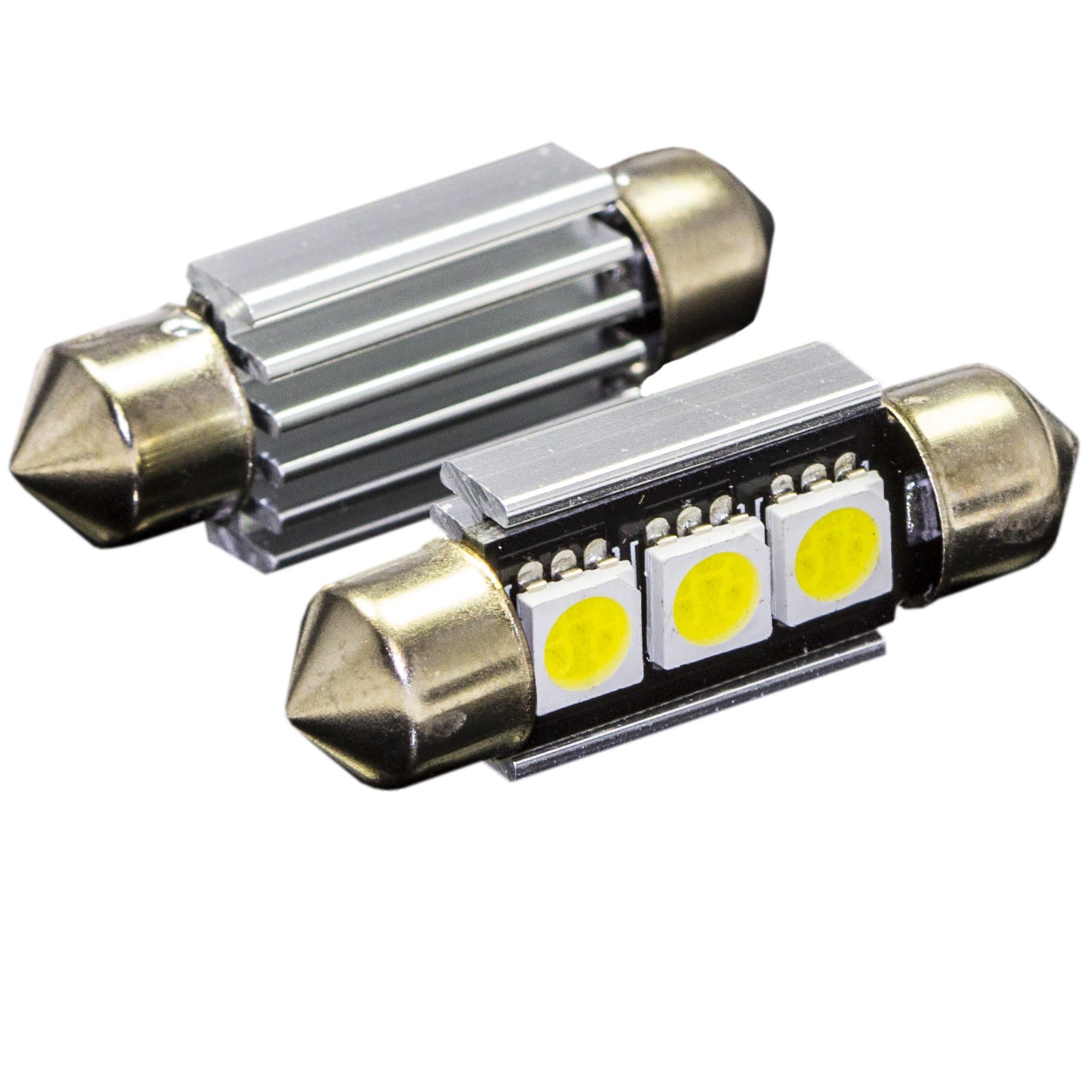 2pcs Super Bright White Car Light Bulb CAN BUS White 5050 3-SMD LED Map Dome Light Bulb (39MM) Festoon LED Bulbs L89