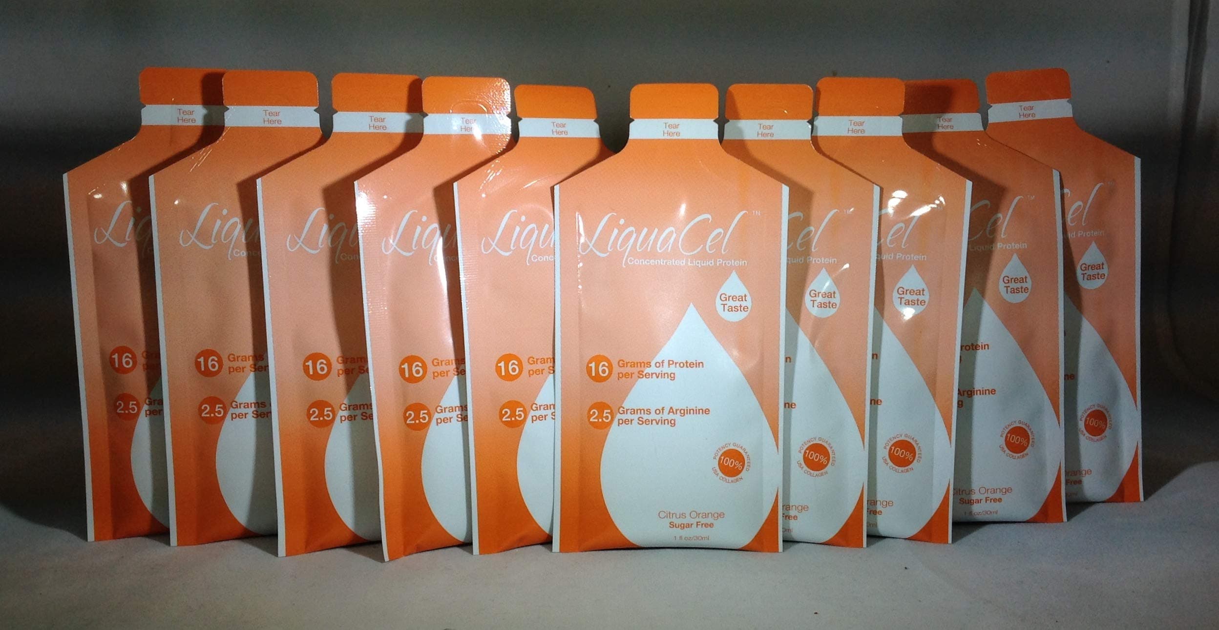 LiquaCel Liquid Protein | Orange | 1oz | 10 Pack