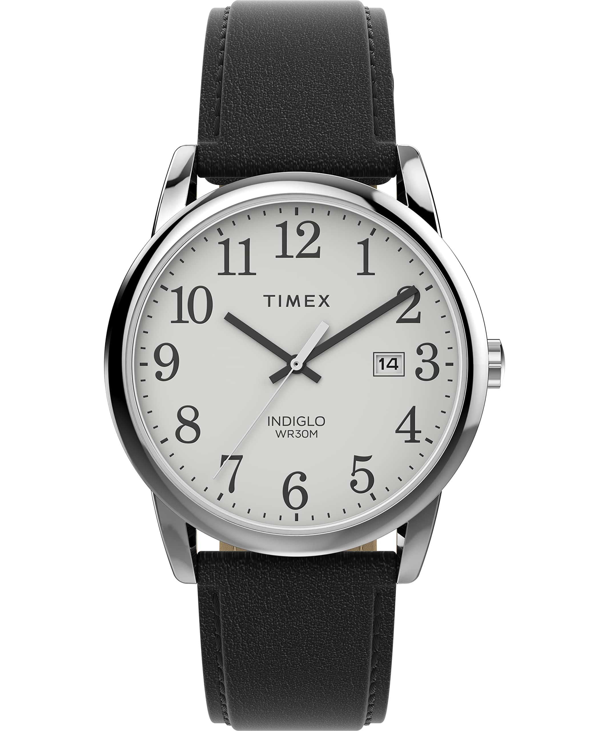 Timex Easy Reader Men's 38mm Leather Strap Watch TW2V68800