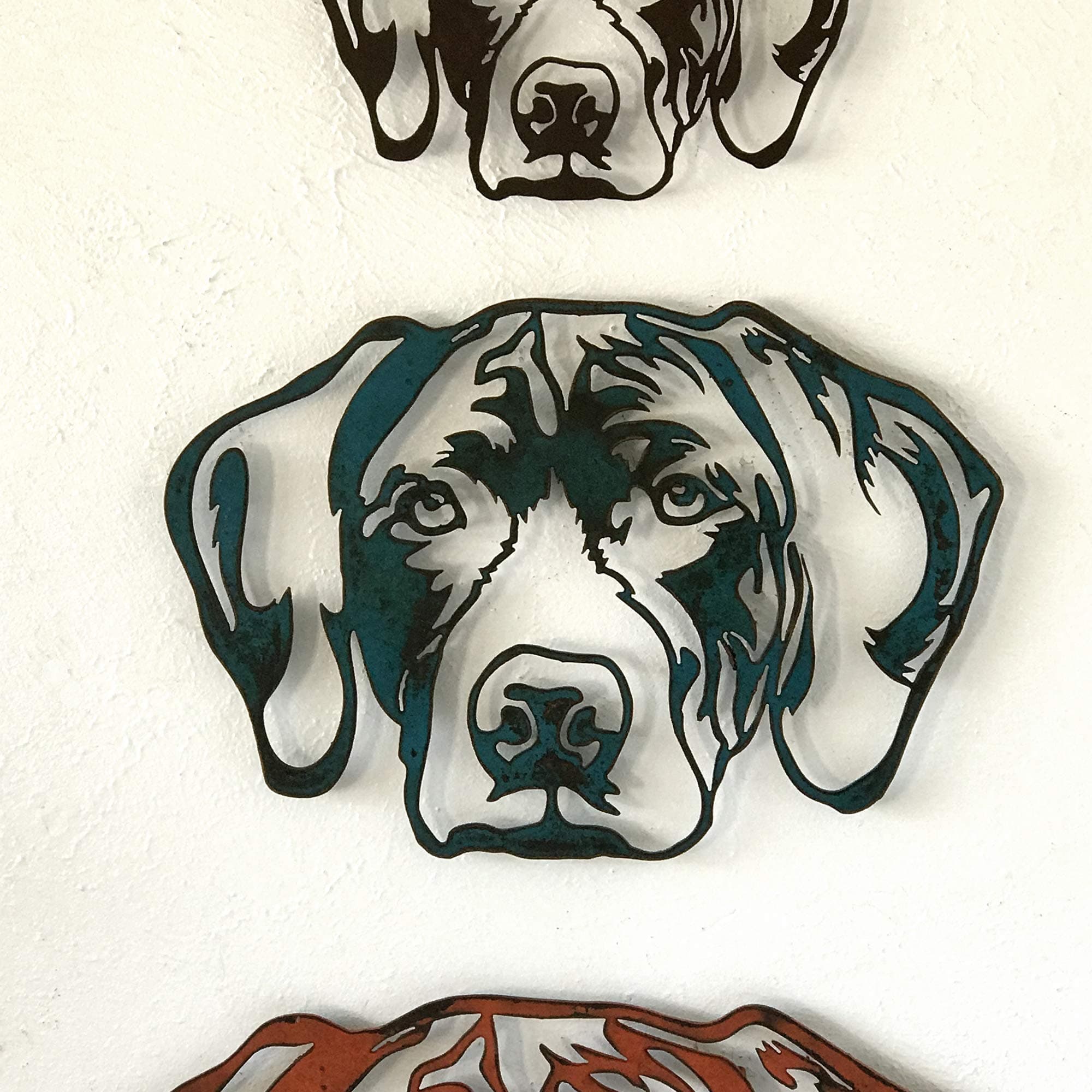 German Short Haired Pointer - Metal Wall Art home decor - Handmade - Choose 11", 17" or 23" - Choose your Patina Color, and Choose from 20 different Dog Breeds! (see options) Canine Art
