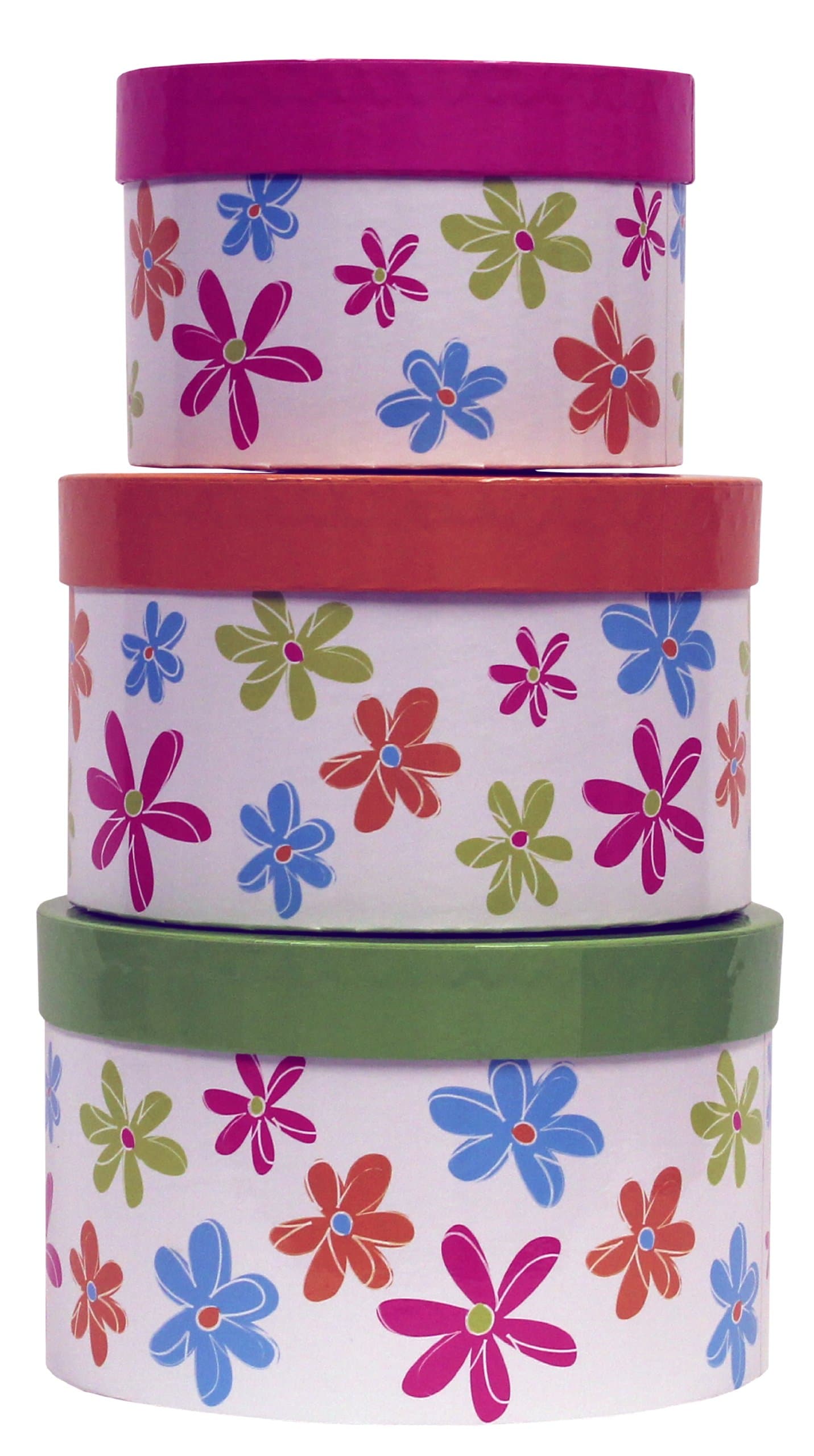 Premier Packaging 3-Piece Nested Decorative Box Set, Citrus Blossom