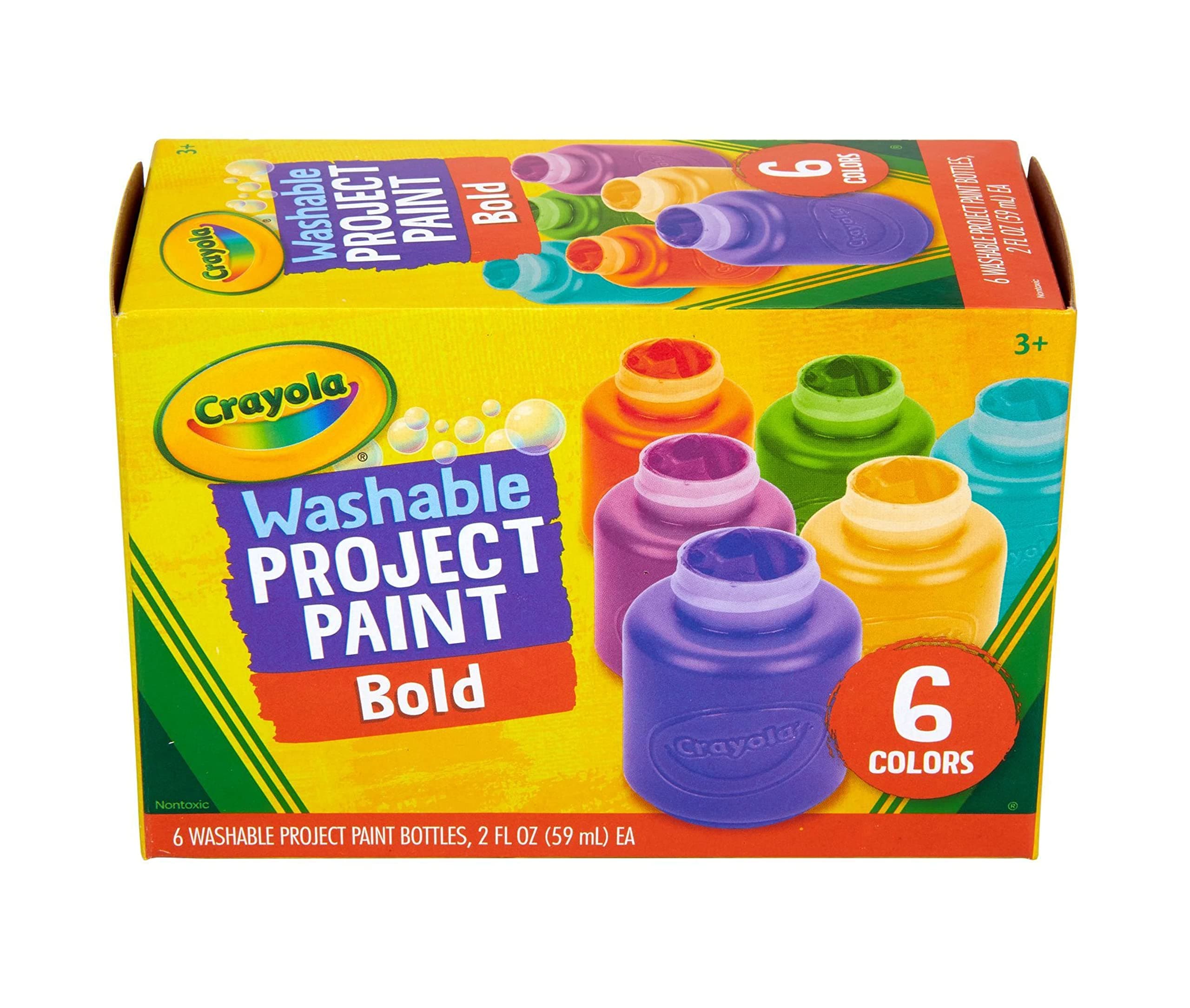 Crayola Project 6 Pieces Washable Paint Bold