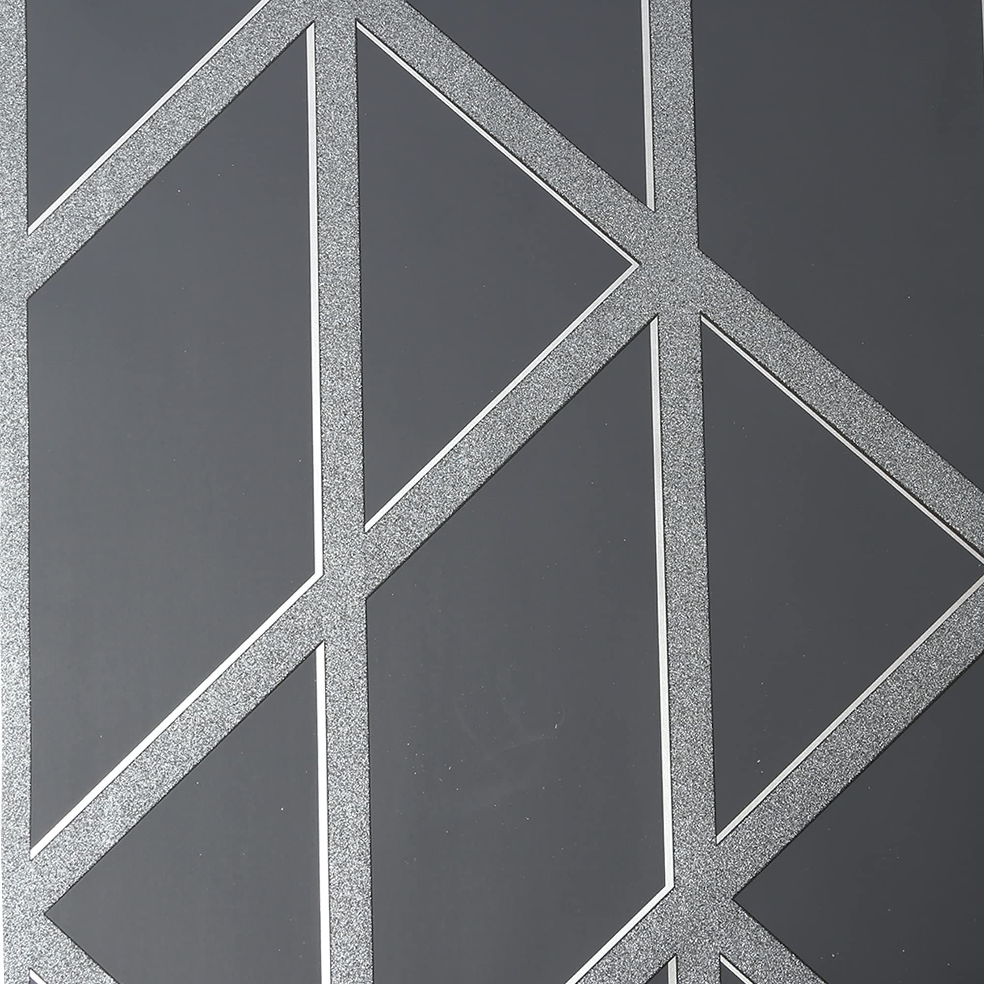 Superfresco Panel Glitter Geo Charcoal Wallpaper